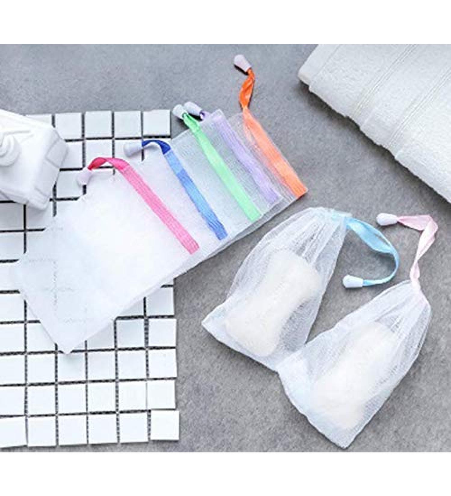 40 Pack Magnoloran Double Layer Exfoliating Mesh Soap Saver Pouch for Body & Facial Cleaning - Buy Online on GoSupps.com
