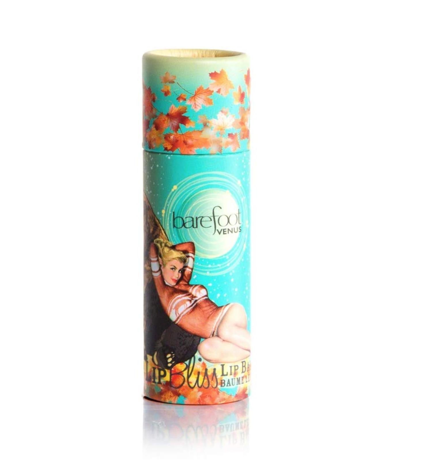 Barefoot Venus Organic 100% natural Lip Bliss with Shea Butter Lip Balm (Maple Bolndie)
