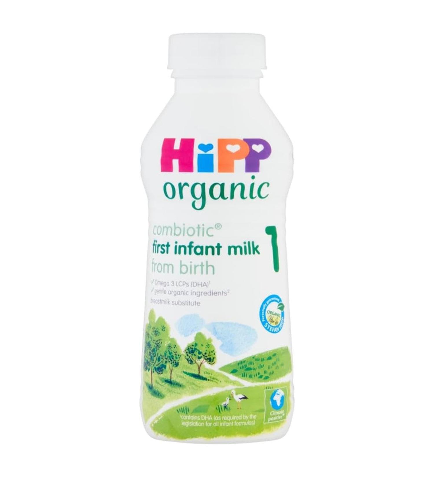 HiPP Organic 1 First Infant Baby Milk 470ml - Ready to Feed Liquid Formula - Buy Online on GoSupps.com