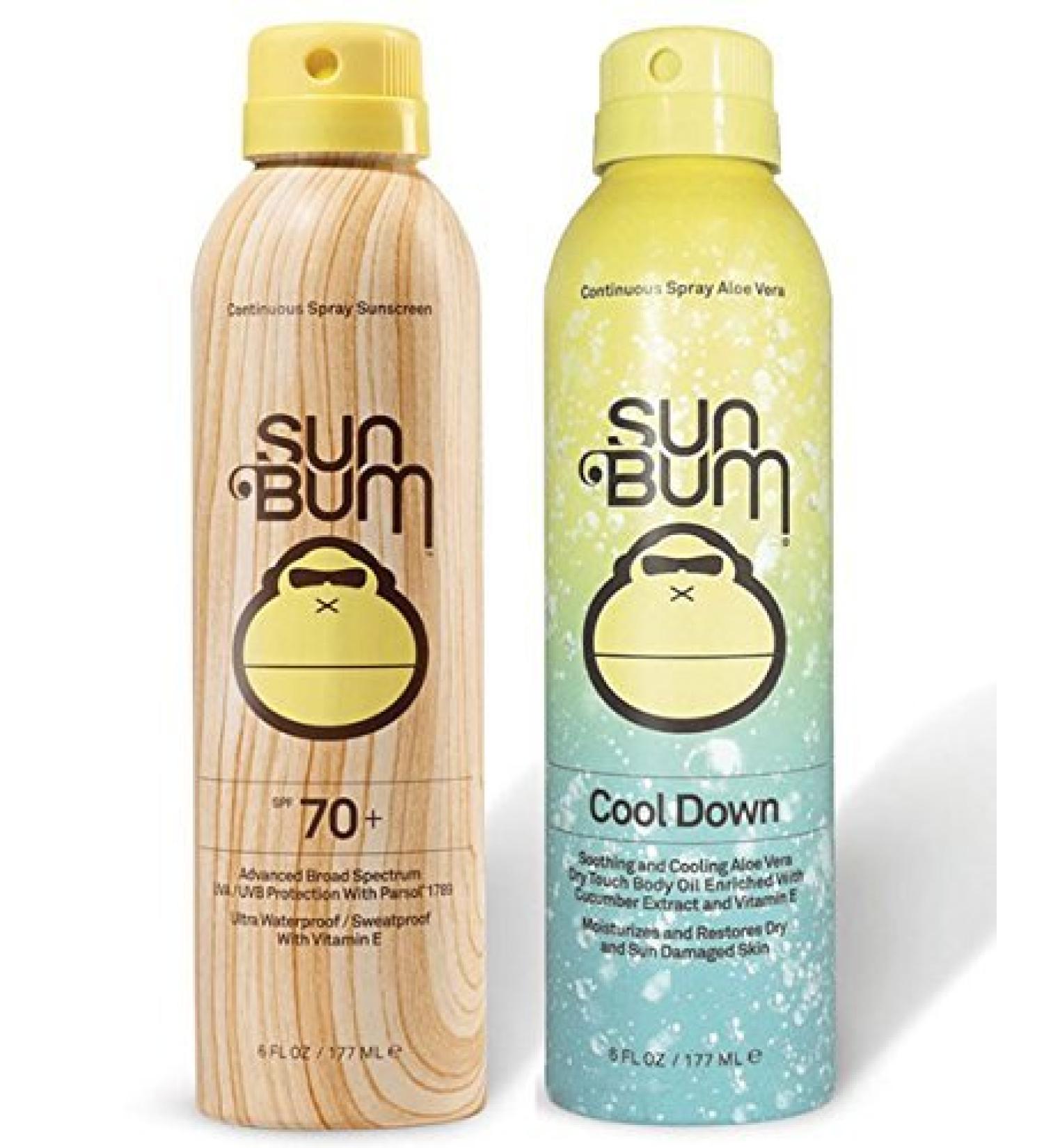 Sun Bum SPF 70 Spray Sunscreen + Aloe Spray