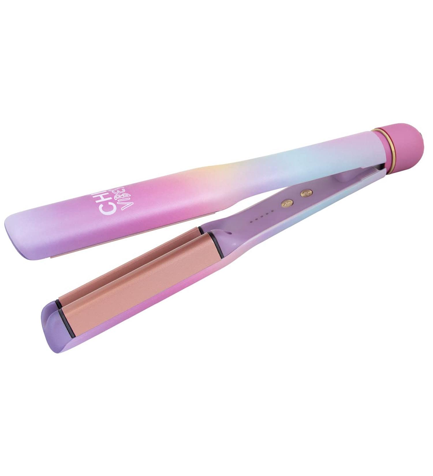 CHI Vibes Wave On Multifunctional Hairstyling Waver and Curling Iron - 2-in-1 Waves & Curls, Ceramic Coated, Pink - Buy Online on GoSupps.com