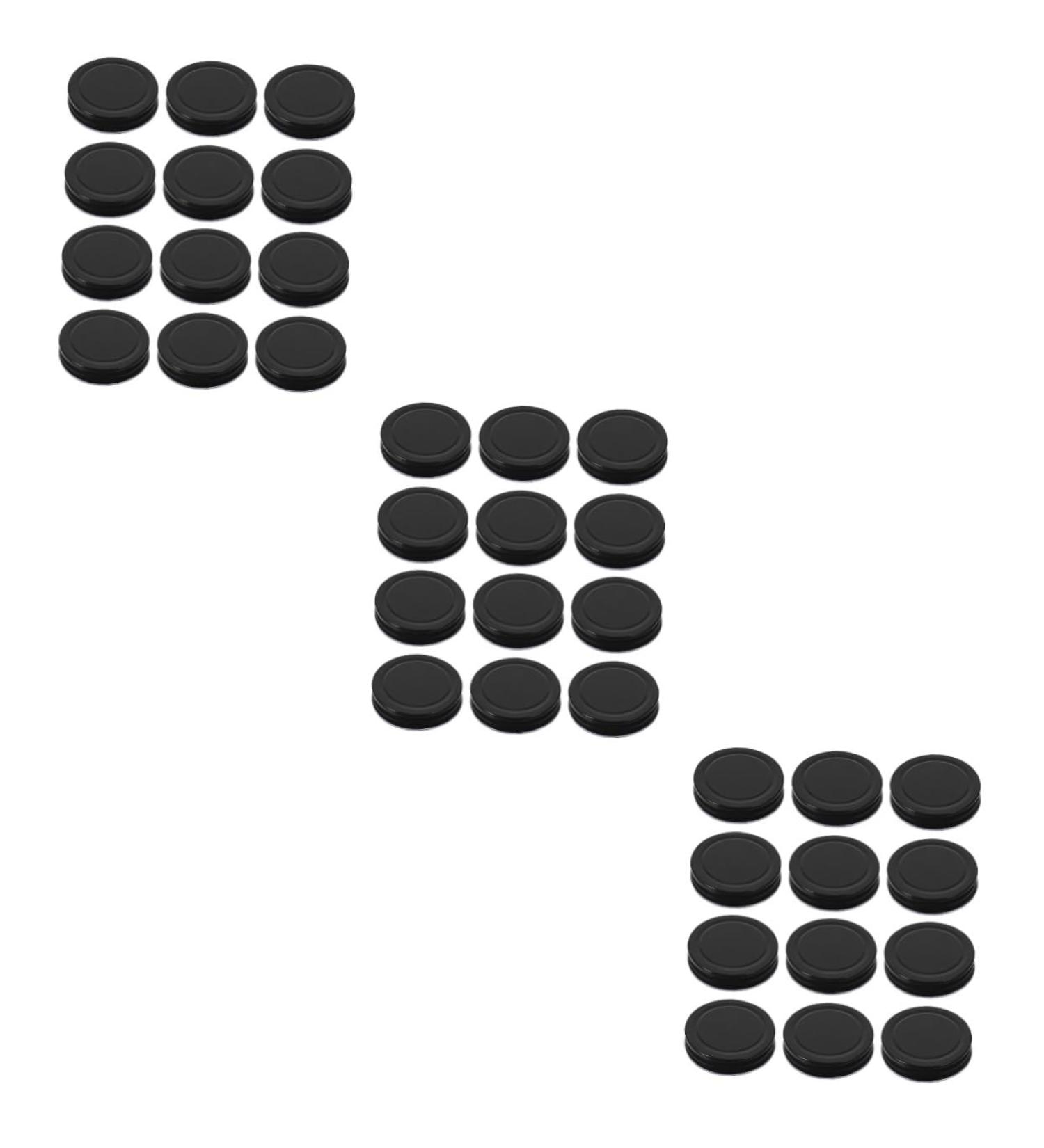 IMIKEYA 48 Pcs Mason Jar Lids Seal Tinplate Metal 7x7x1.5cmx3pcs Blackx3pcs - Buy Online on GoSupps.com