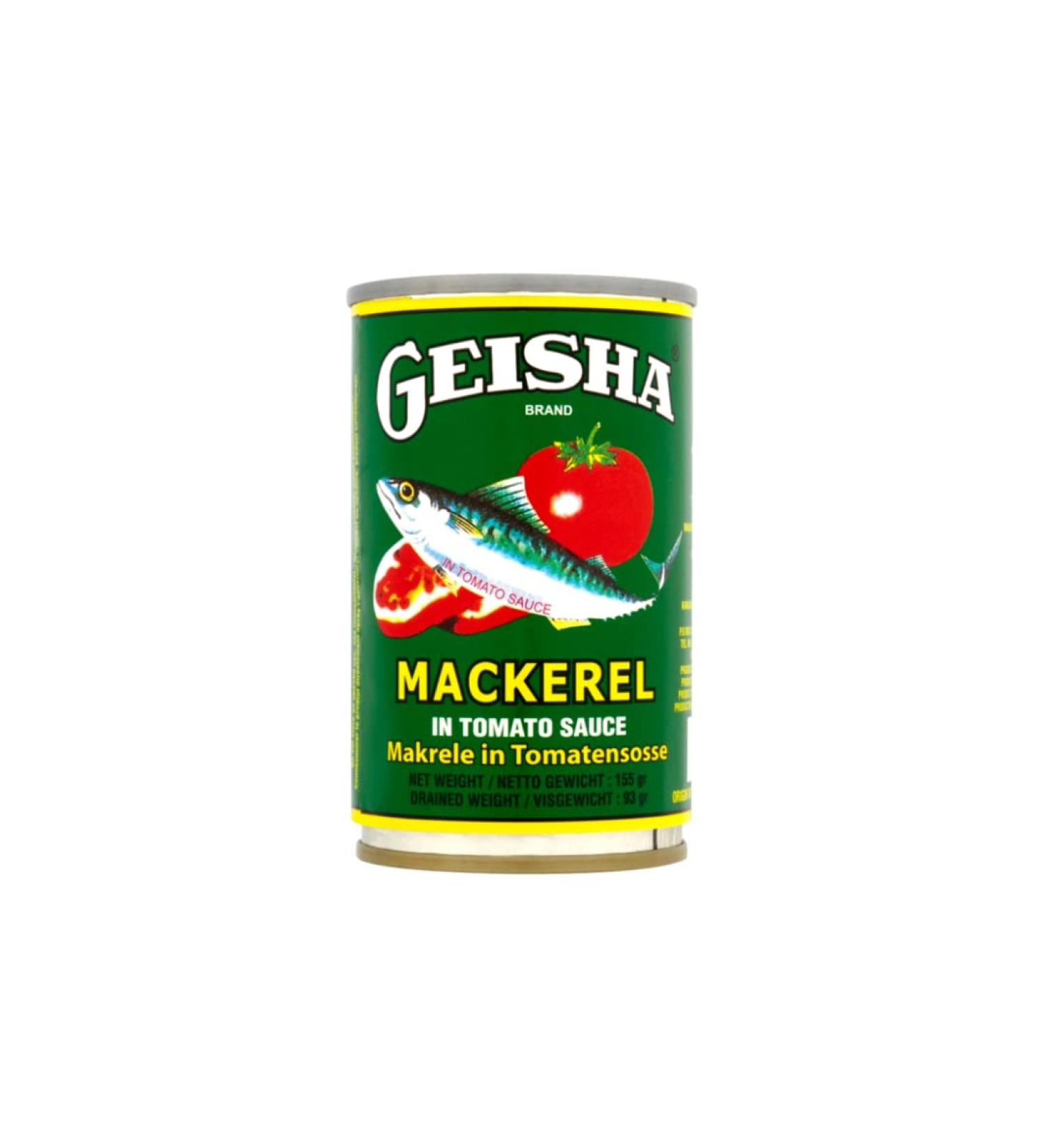 Geisha Mackerel in Tomato Sauce 50 x 155g