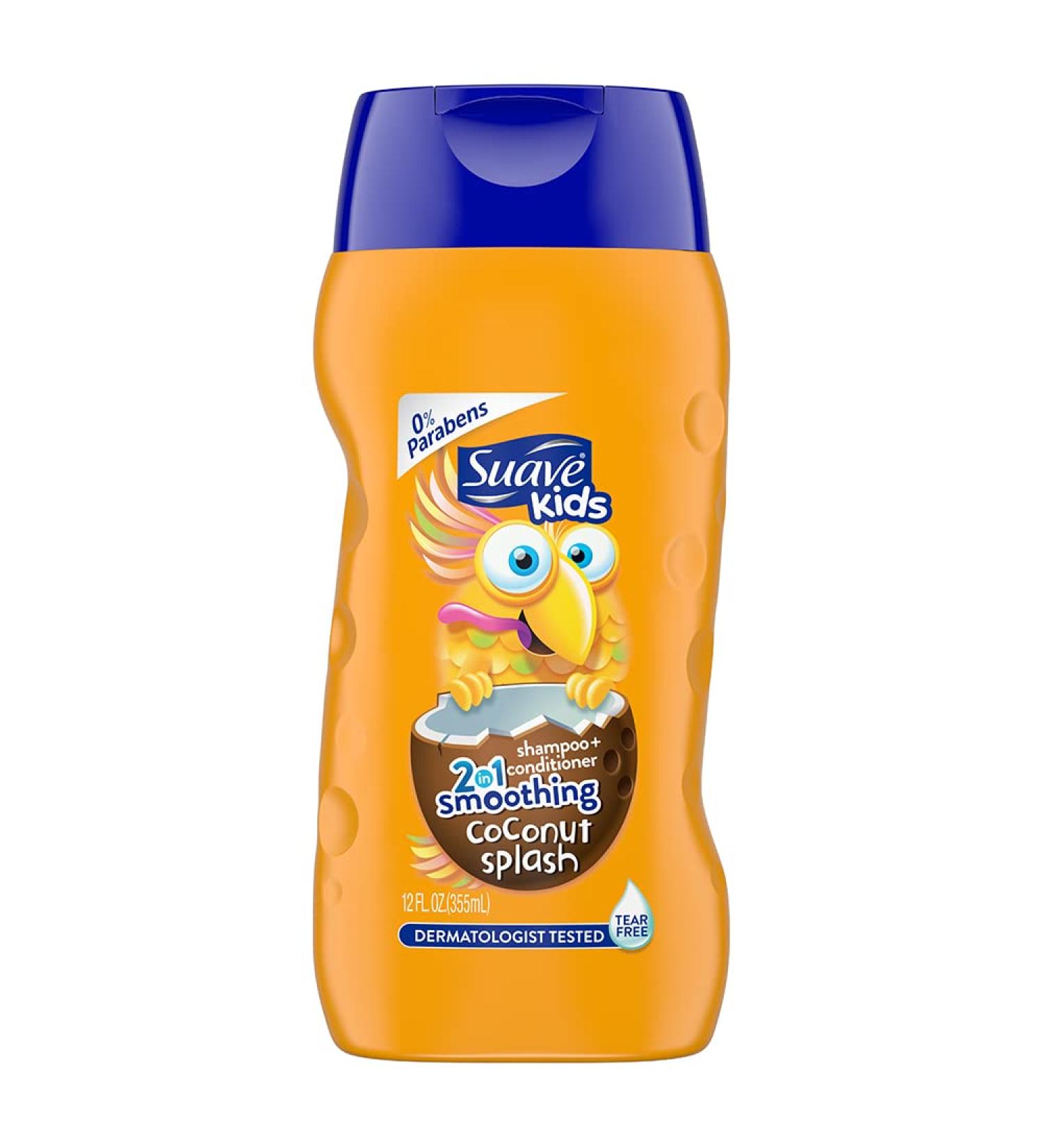 Suave Kids 2-in-1 Shampoo Smoothers - Cowabunga Coconut 12 oz | Gentle & Nourishing Hair Care for Kids - Buy Online on GoSupps.com