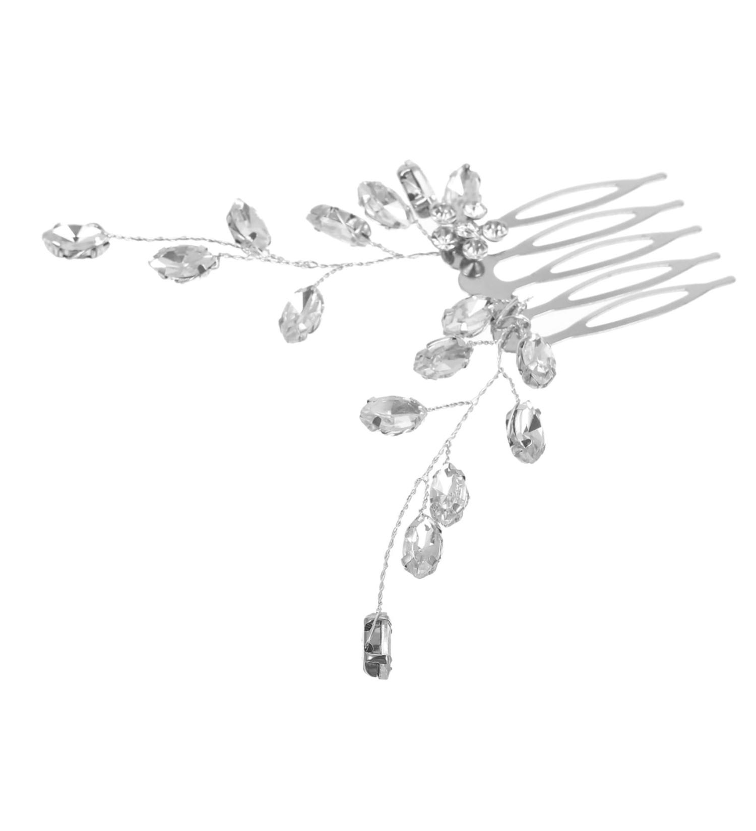 MERRYHAPY Small Side Comb Wedding Hair Accessories Rhinestone Hair Decoration Rhinestone Hair Accessories Wedding Bridal Hair Comb Wedding Hair Side Comb Bridal Hair Side Comb Zinc Alloy - Buy Online on GoSupps.com