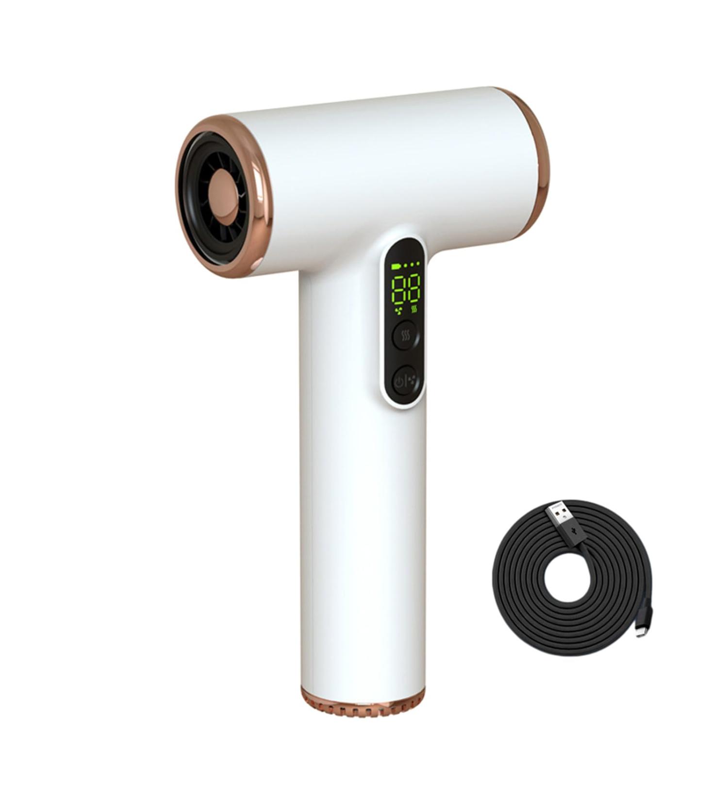 Professional Hair Dryer Powerful Fast Drying Hairdryer with 3 Speeds Heating Rechargeable for Women Kids Home Travel Outdoor Hair Dryer - Buy Online on GoSupps.com