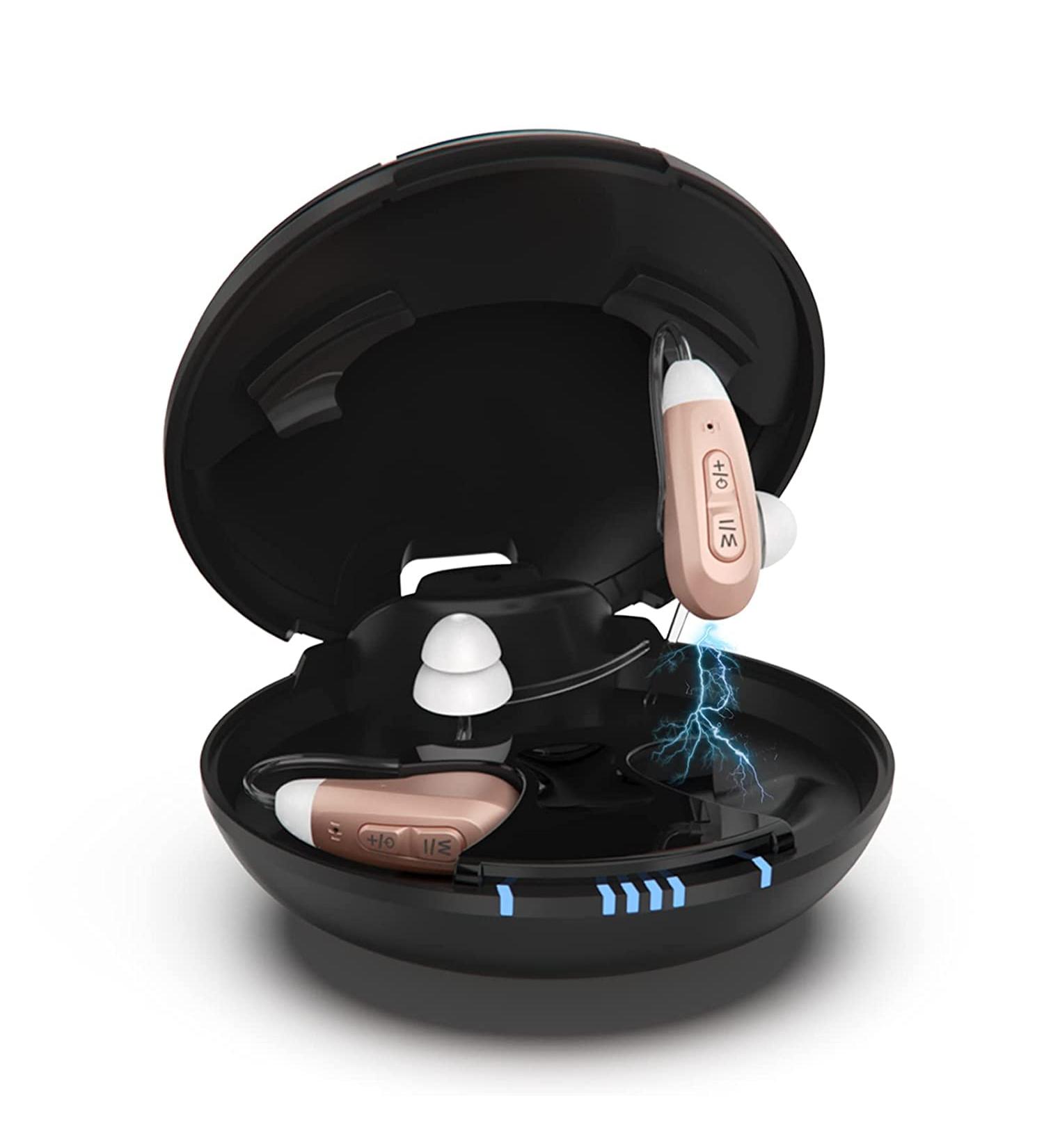 Teorite Rechargeable Portable OTC Hearing Aids | Dual Microphone | Noise Cancellation | Bluetooth | Comfortable & Invisible | Ideal Gift for Seniors - Buy Online on GoSupps.com