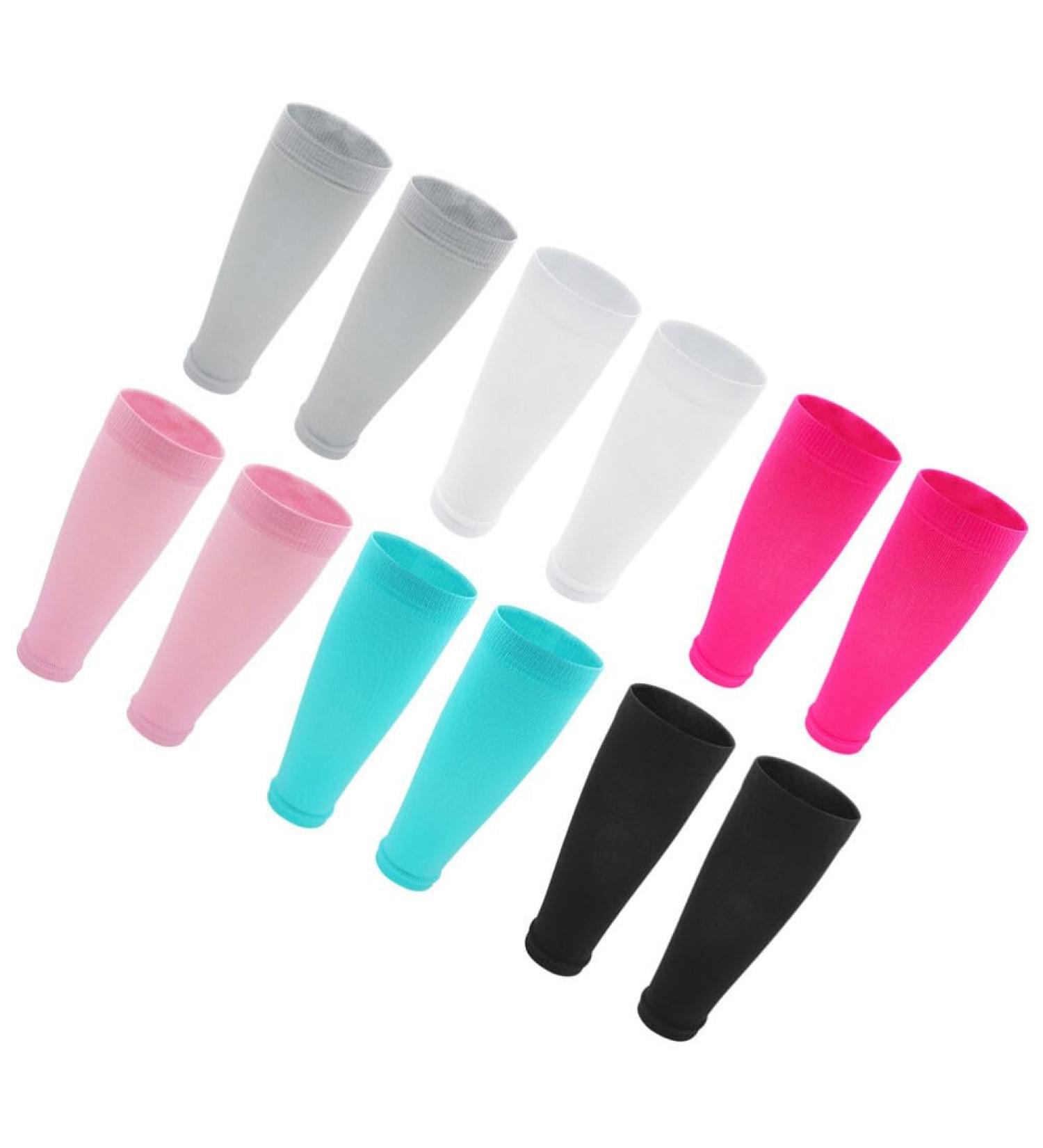 Buy Healvian Calf Compression Sleeves for Men & Youth - 6 Pairs of Elastic Sports Socks for Football & Active Living - International Shipping Available - Buy Online on GoSupps.com