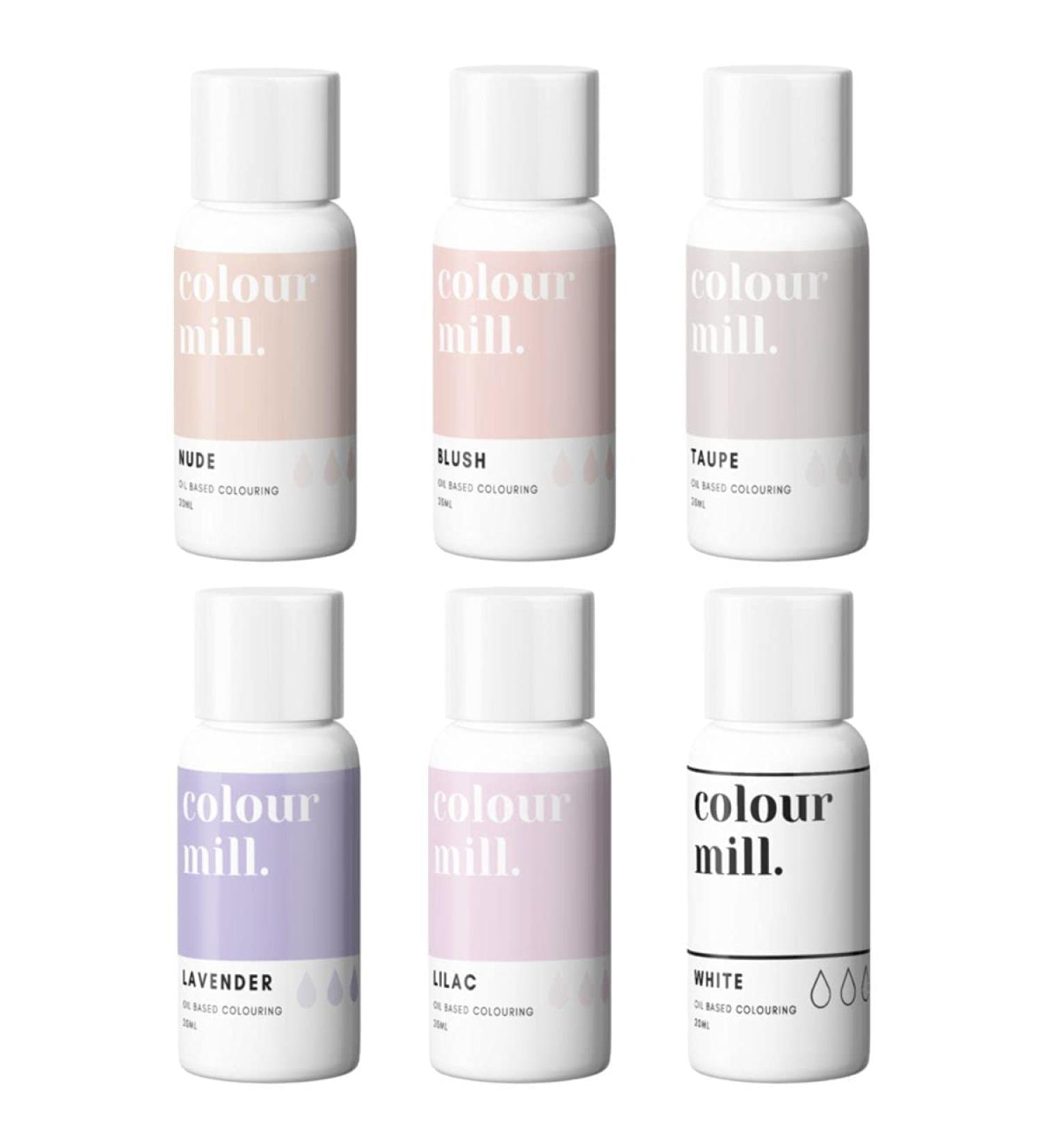 Colour Mill Edible Food Paint Bundle Colouring Liquid Cake Cookie Dye for Baking Icing Sugarpaste Fondant (x6 20ml) - Nude Tones - Buy Online on GoSupps.com