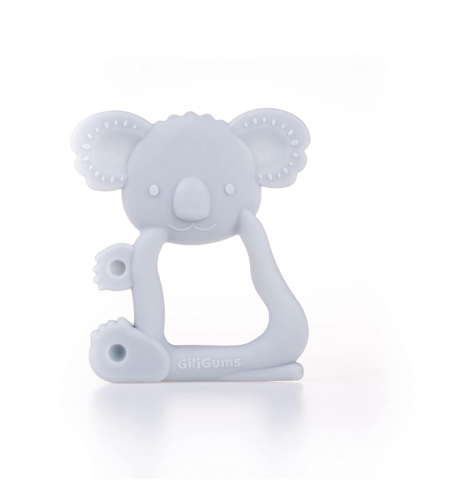 GILIGUMS 21323 Koala Teether Ring - Soft Grey Teething Toy for Babies | Shop Worldwide - Buy Online on GoSupps.com