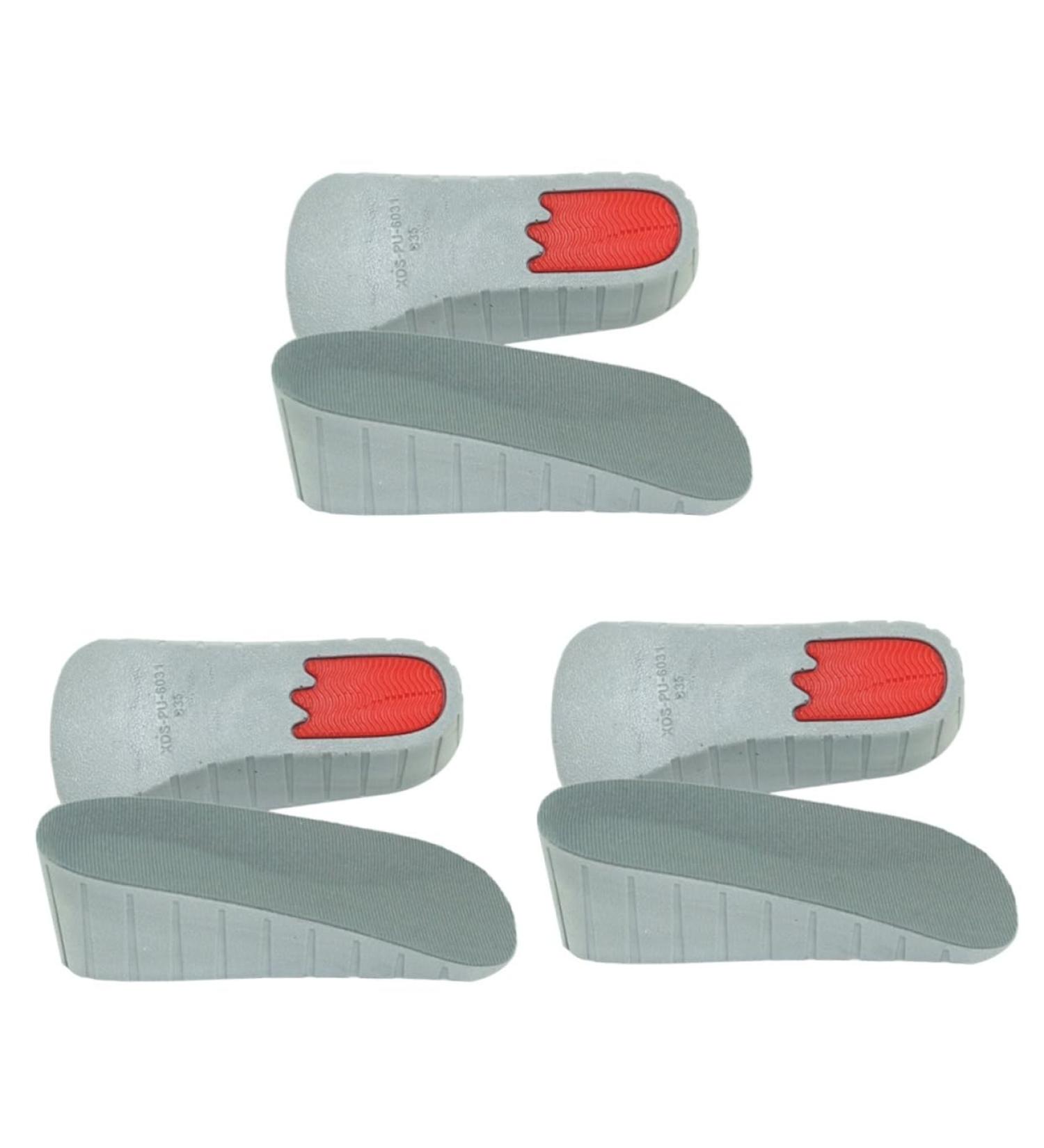 FOMIYES Heightening Insoles - 3 Pairs Non-Slip Heel Lift Pads for Increased Height & Comfort in Sports Shoes - Buy Online on GoSupps.com