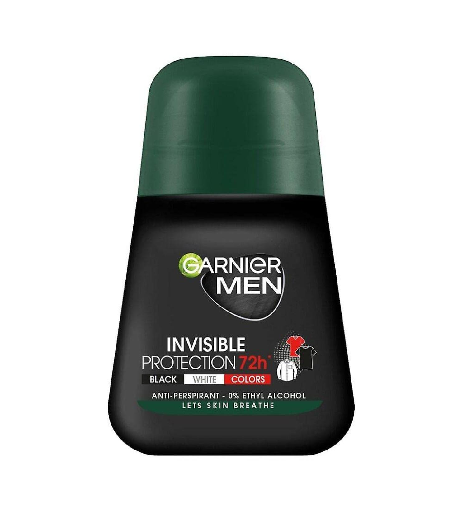 Garnier Men Invisible Anti-Perspirant Roll-On 50 ml | Long-Lasting Protection - Buy Online on GoSupps.com
