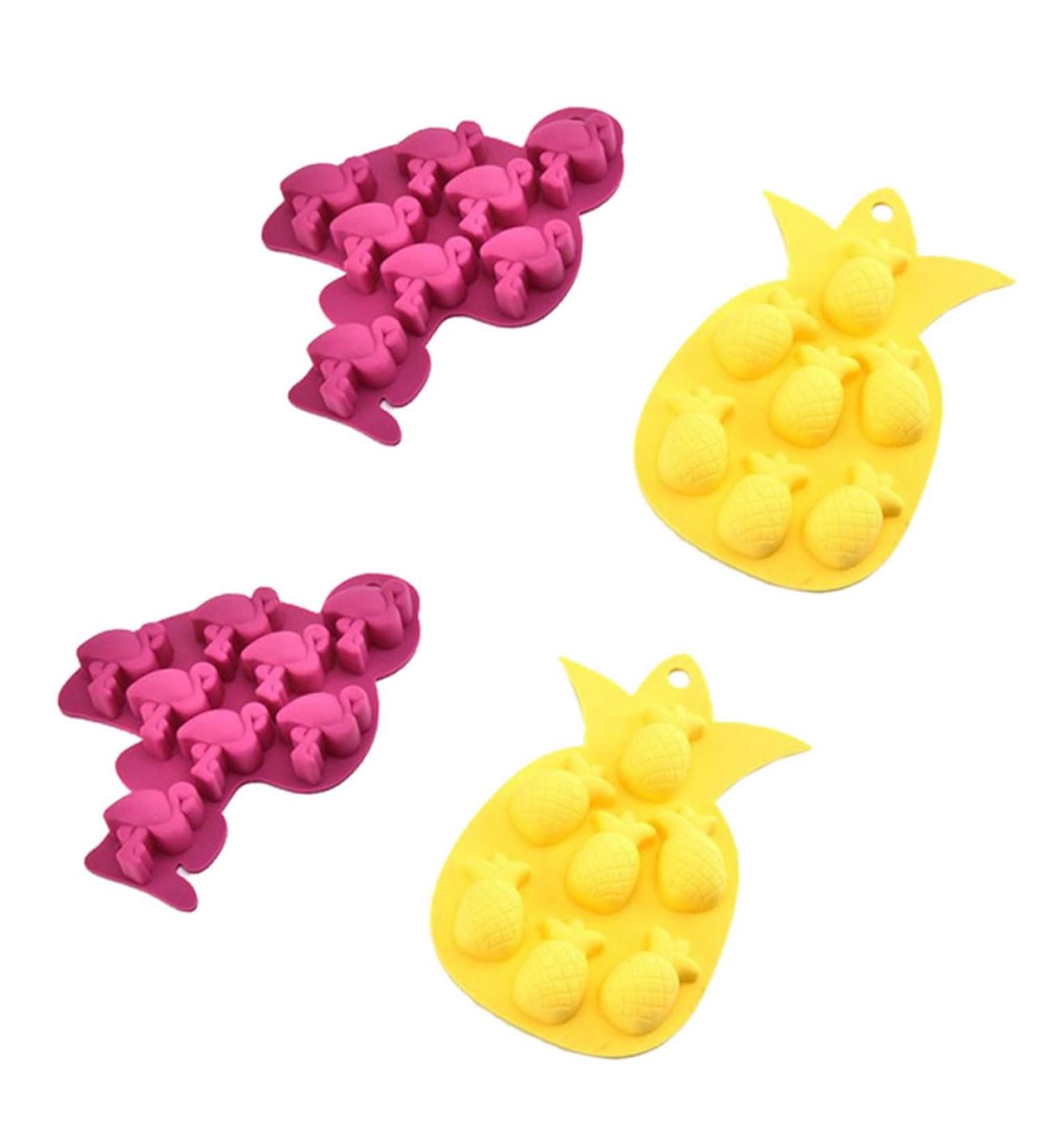 BIUDECO 4pcs Silicone Ice Mold Silicone Molds Cookie Baking Ice- Making Molds Cake Molds Ice Tray Pudding - Buy Online on GoSupps.com