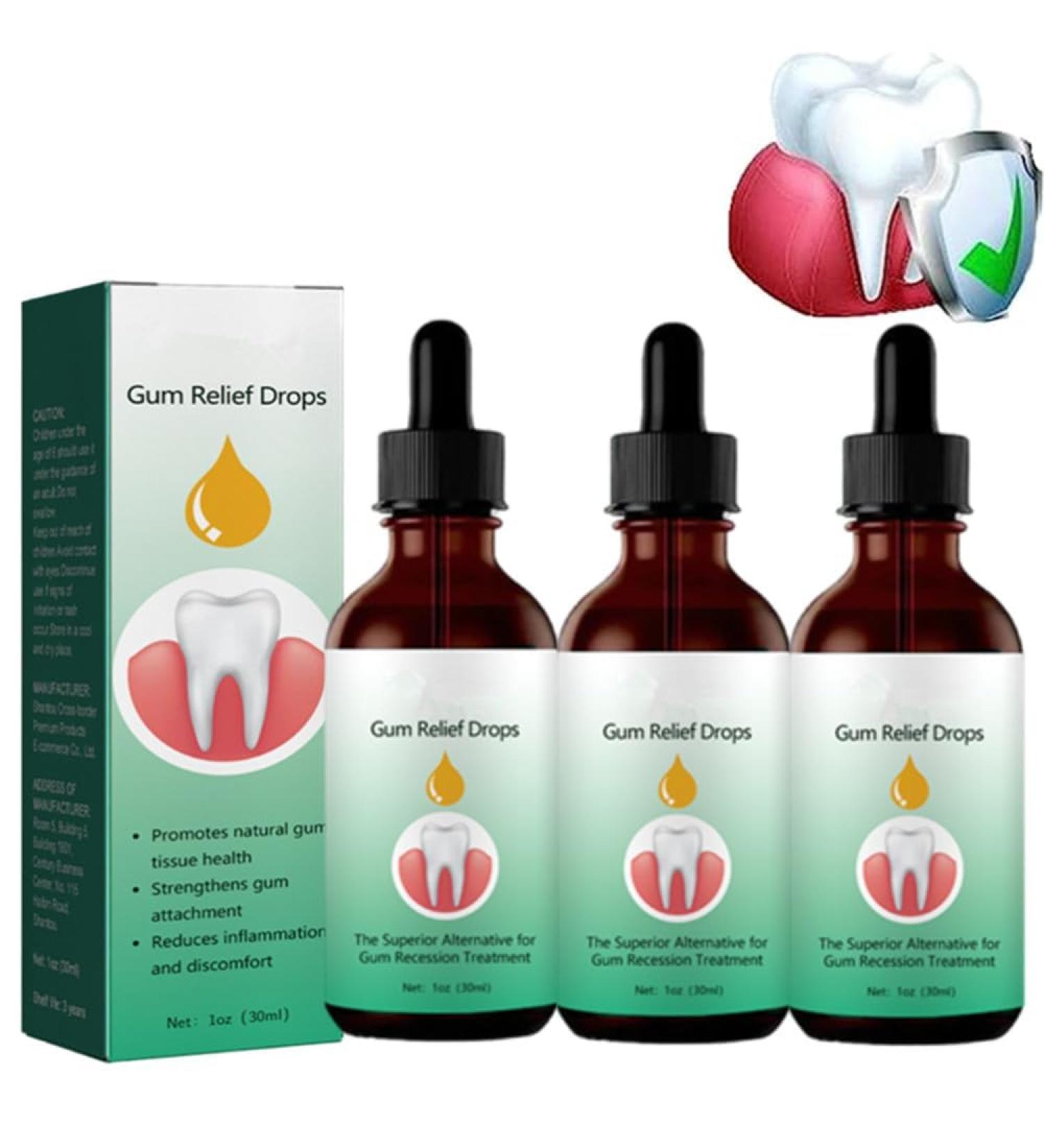 Dentizen Gingival Rejuvenation Drops - Natural Gum Repair for Receding Gums | 3 Pack | Effective Oral Care Solution - Buy Online on GoSupps.com