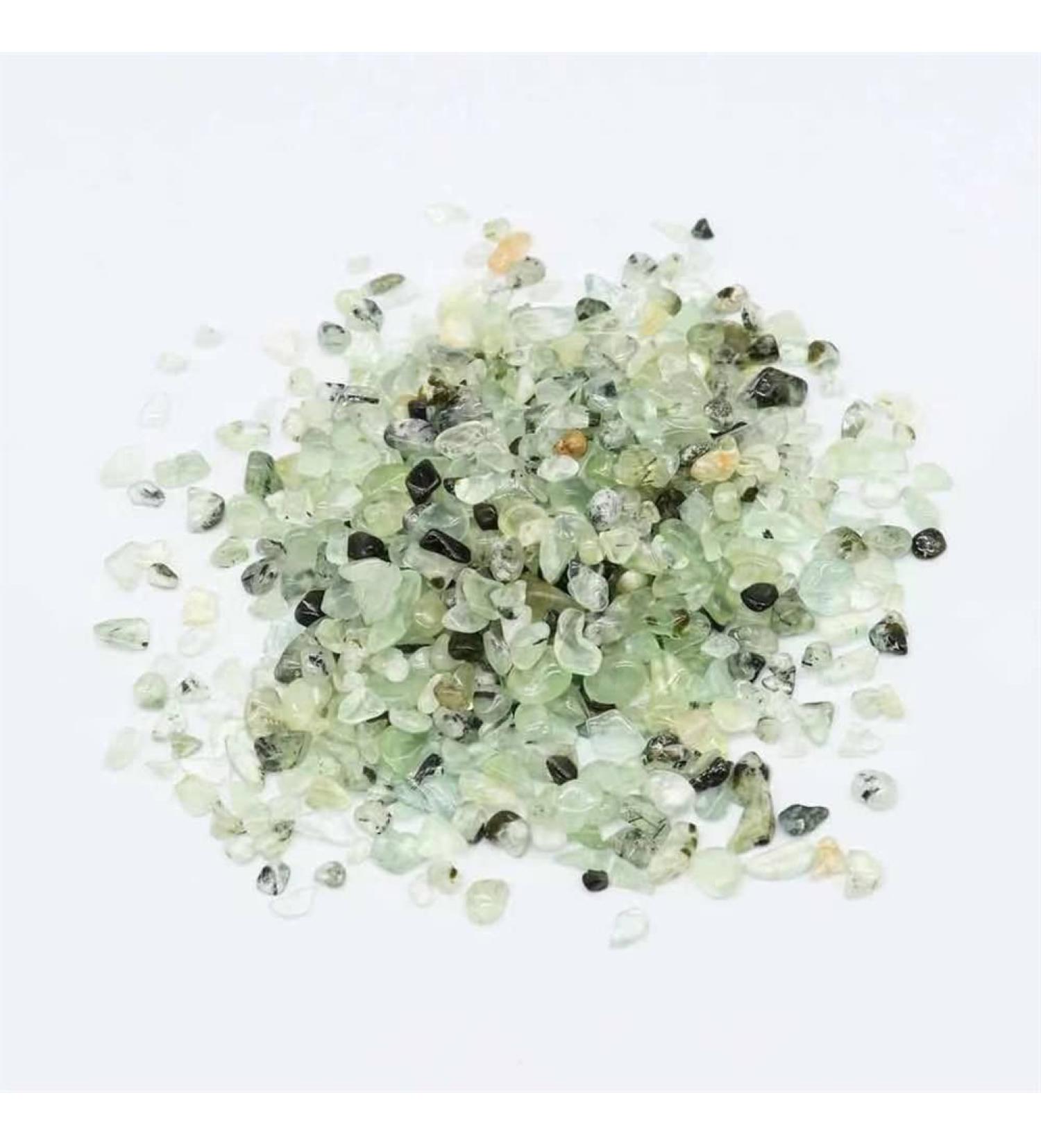 Natural Crystals and Stones 100g Natural Prehnite Quartz Crystal Stone Gravel 7mm-9mm for Decoration Gift for Decoration kaixun - Buy Online on GoSupps.com