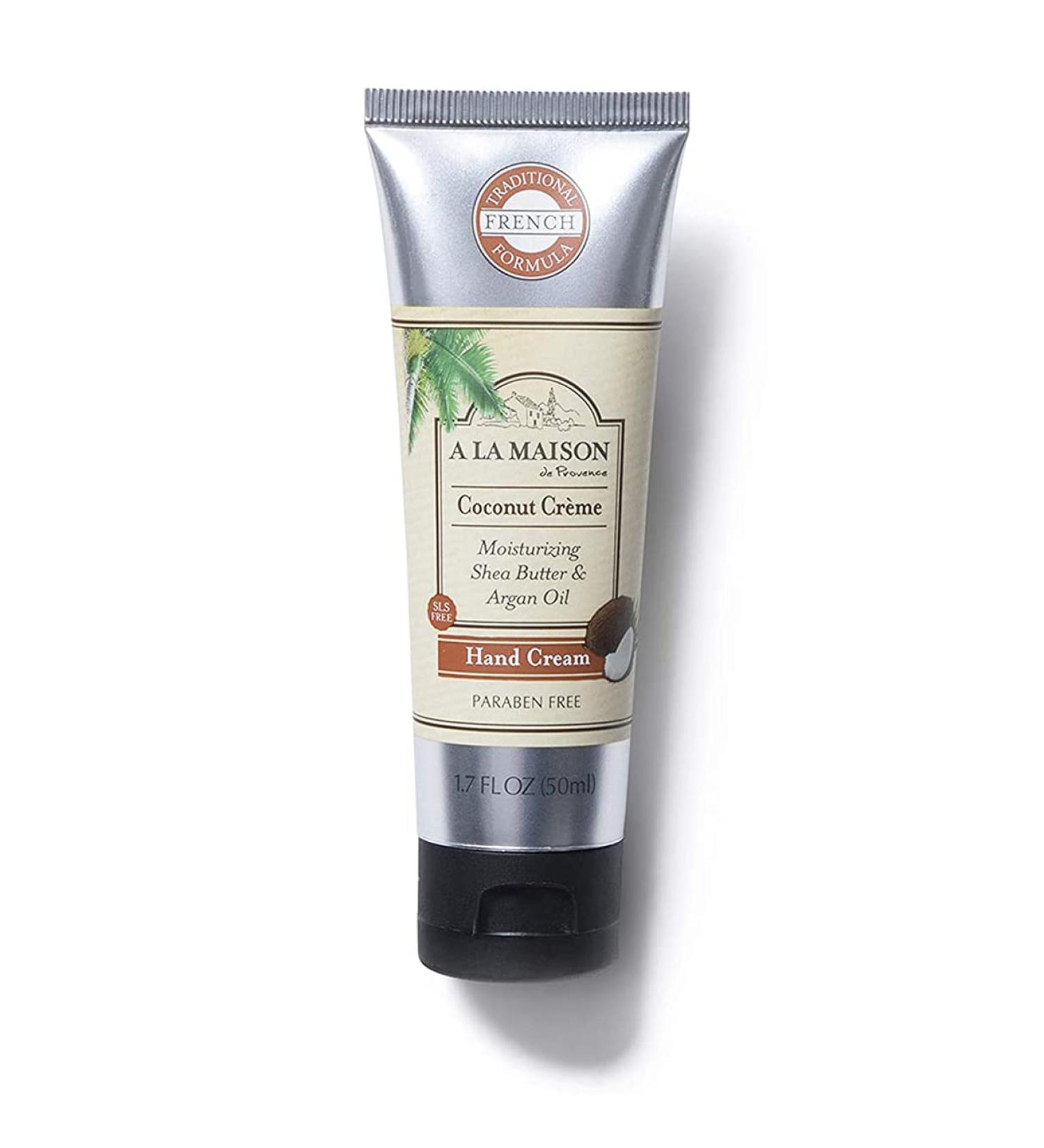 A La Maison De Provence Hand & Body Cream - Natural Moisturizer with Argan Oil & Shea Butter | Hydrating Lotion for Dry Skin, Paraben Free | Coconut Crأ¨me Scent 1.7 Oz - Buy Online on GoSupps.com