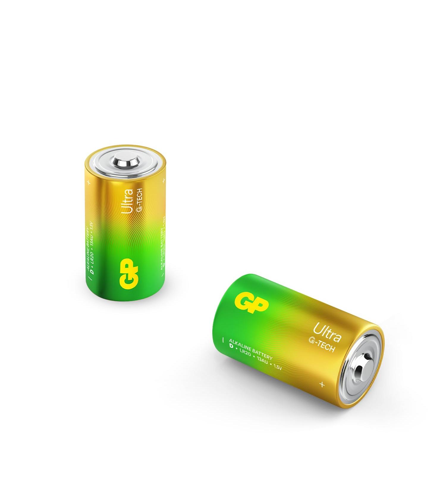 Buy D Mono Battery GP Alkaline Ultra 1.5V - Pack of 2 | International Shipping Available - Buy Online on GoSupps.com