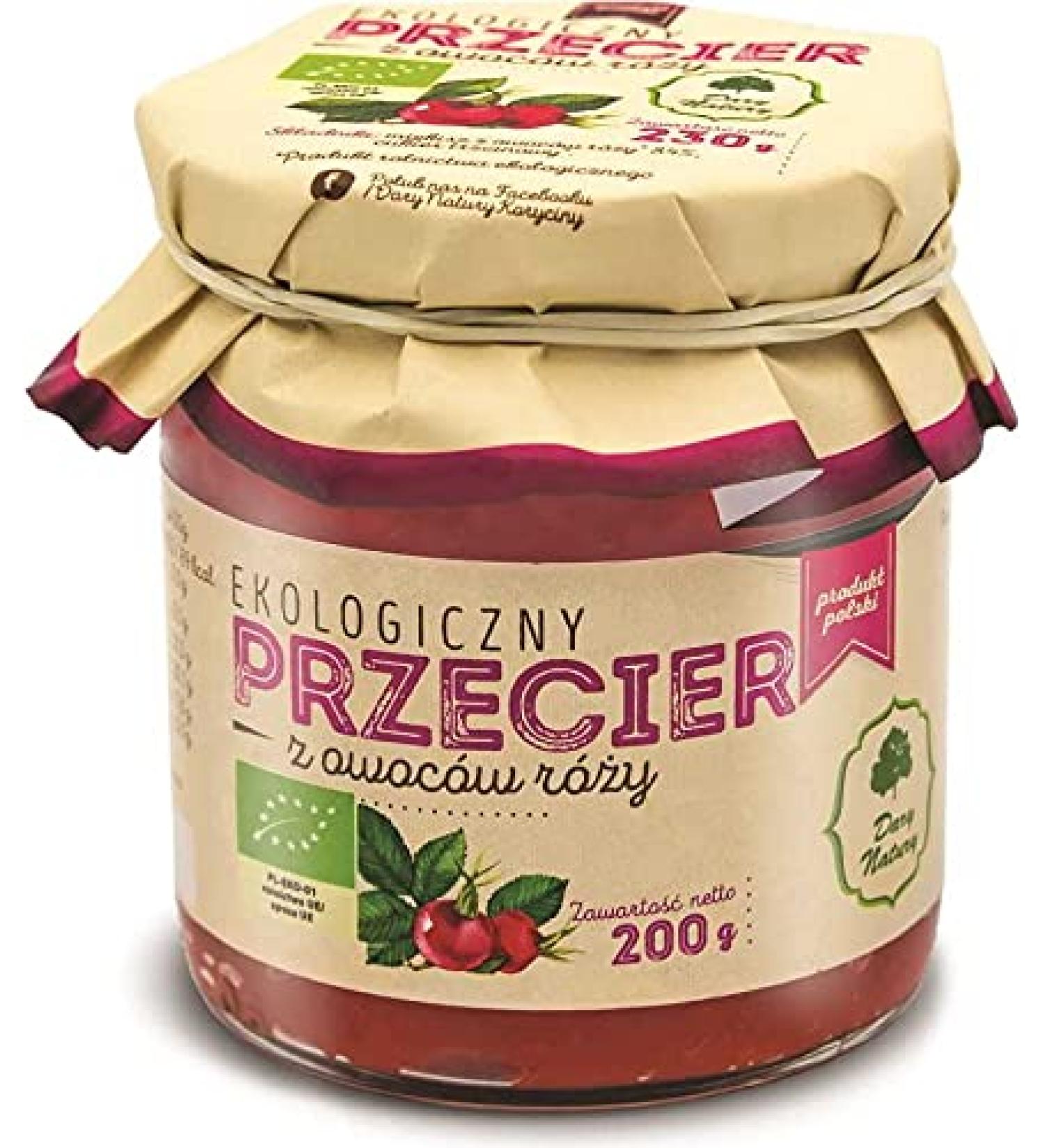 Organic Rose Fruit Puree 200 g - DARY NATURY