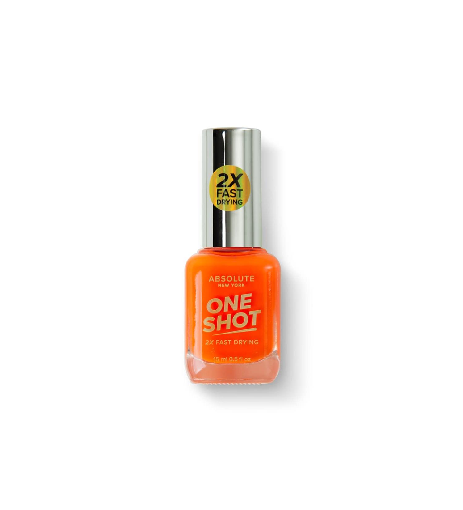 Absolute New York One Shot Nail Polish (Neon Orange)