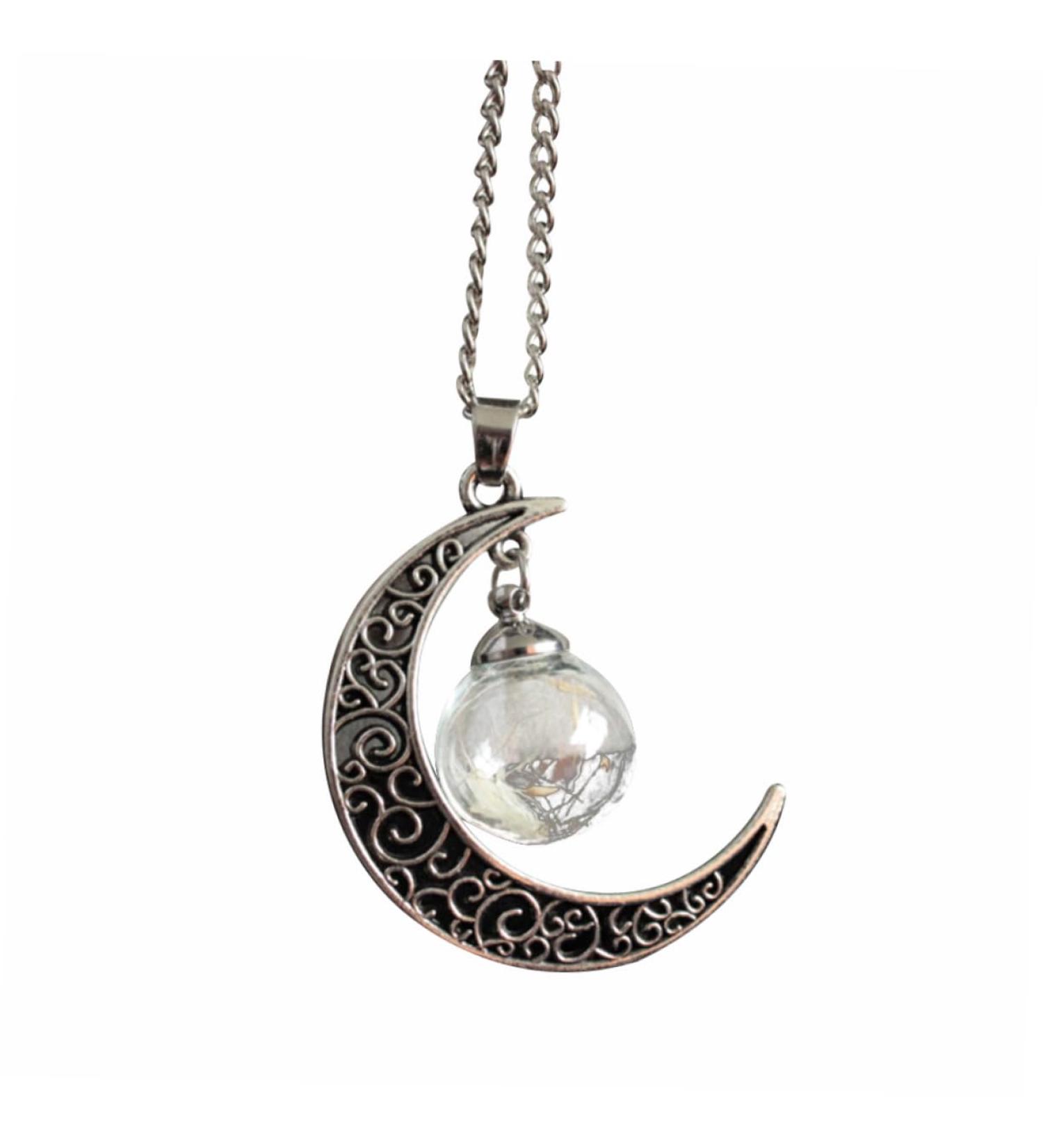 HAPINARY Women Chain Necklaces Moon Necklace Women Necklace Dandelion Jewelry X5 - Buy Online on GoSupps.com