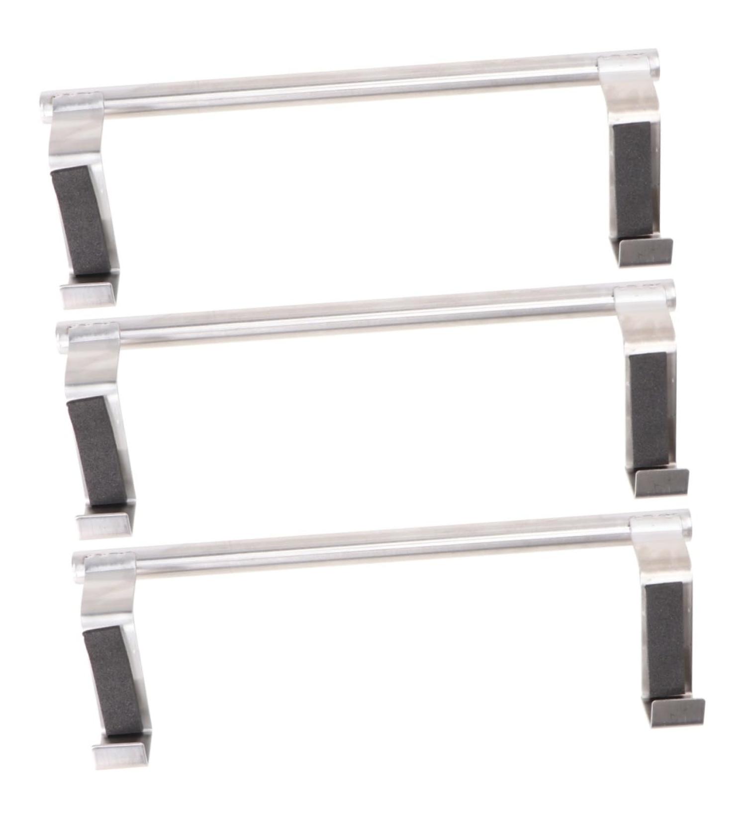 PRETYZOOM 3pcs Towel Hanger Over The Door Towel Bar Over Door Towel Rack Kitchen Towel Hanger Rack Hangable Silverx3pcs Size 1x3pcs - Buy Online on GoSupps.com