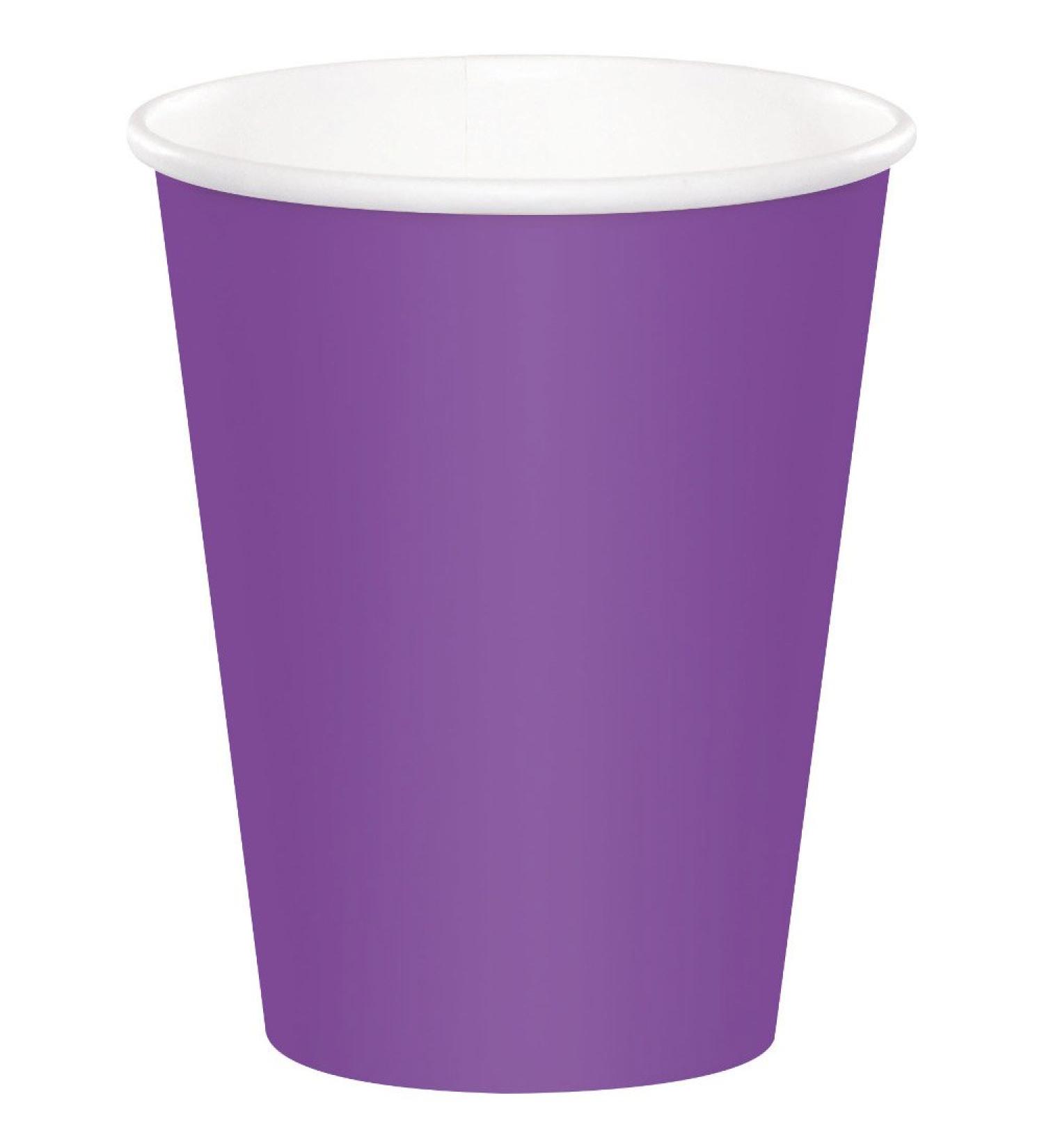Creative Converting Amethyst Paper Cup, 24 Count (Pack of 1), Purple