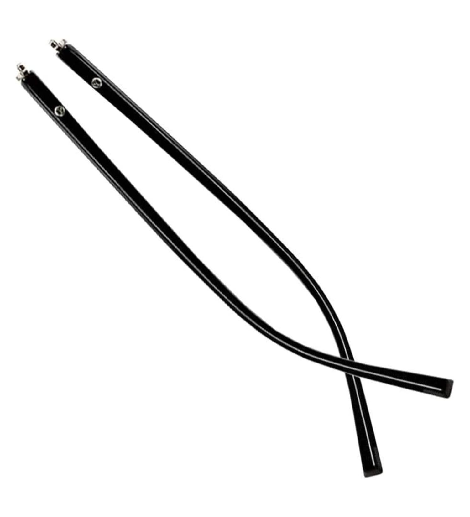 RANARA Replacement Eyeglass End Tips Eyeglass Legs Eyeglass Accessories 1 Pair Plastic Eyeglass Temples Eyeglass Replacement Temples Matte Black