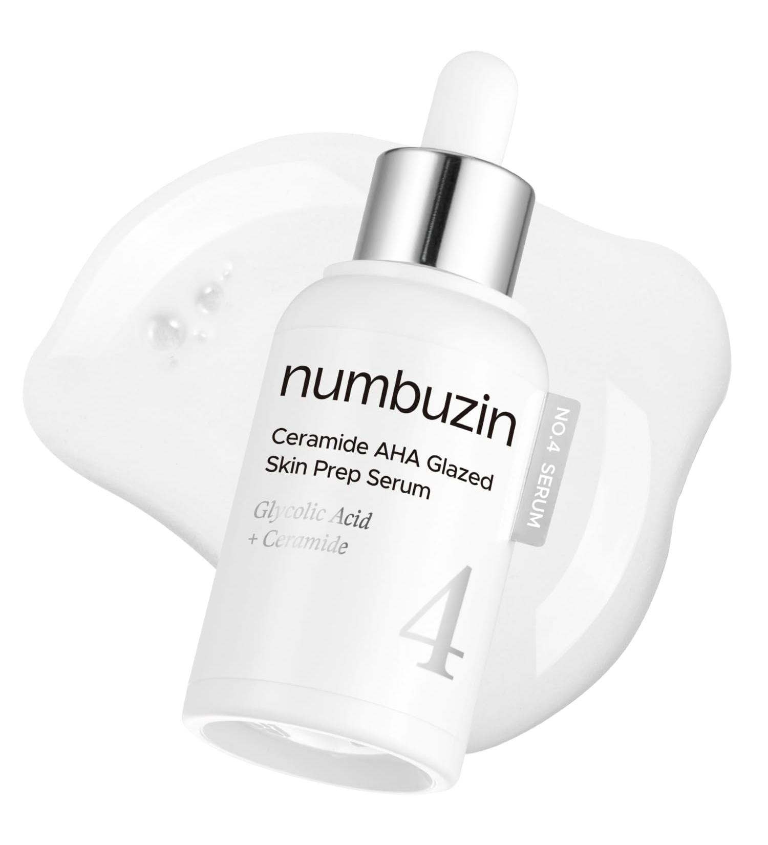 numbuzin No.4 Ceramide AHA PHA Glazed Skin Prep Serum Gentle Exfoliating Serum with Glycolic Acid & PHA for Smooth Texture & Glass Skin Glow 1.01 fl oz - Buy Online on GoSupps.com