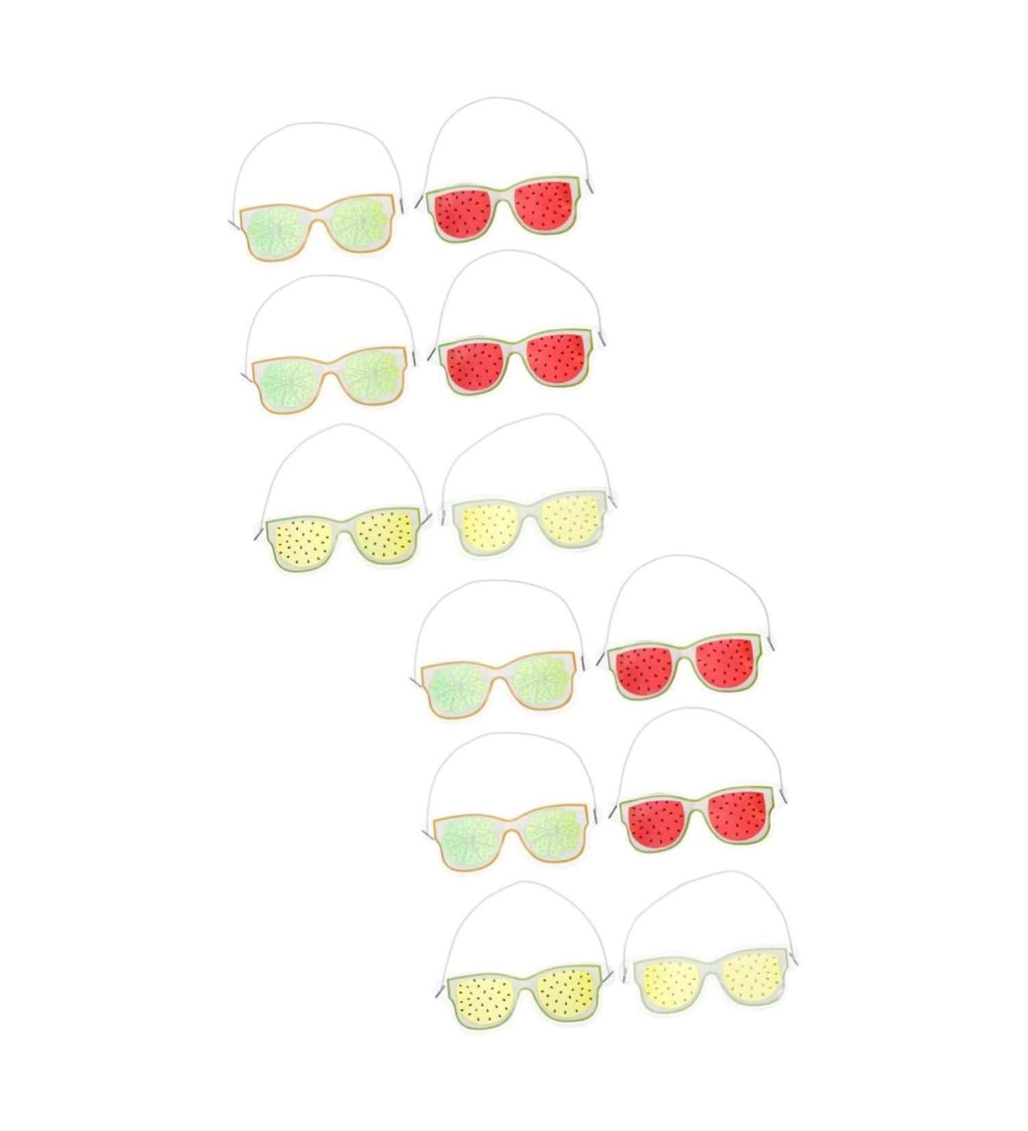 Fomiyes 12 Pcs Cold Compress Eye Masks - Cooling Eye Pads for Toddlers & Travel Sensory Toys & Eye Protection Glasses - Buy Online on GoSupps.com