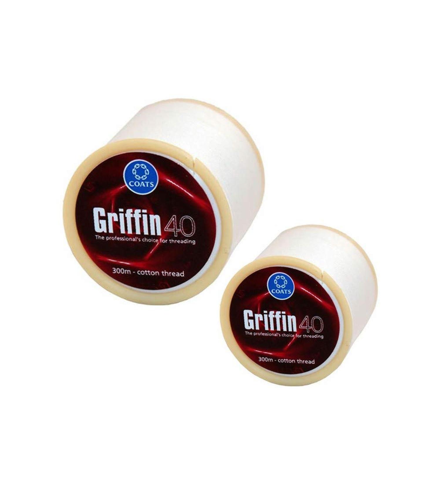 Griffin 40 TKT Cotton Eyebrow Thread - 2 Spools X 300m for Facial Hair Removal - Buy Online on GoSupps.com