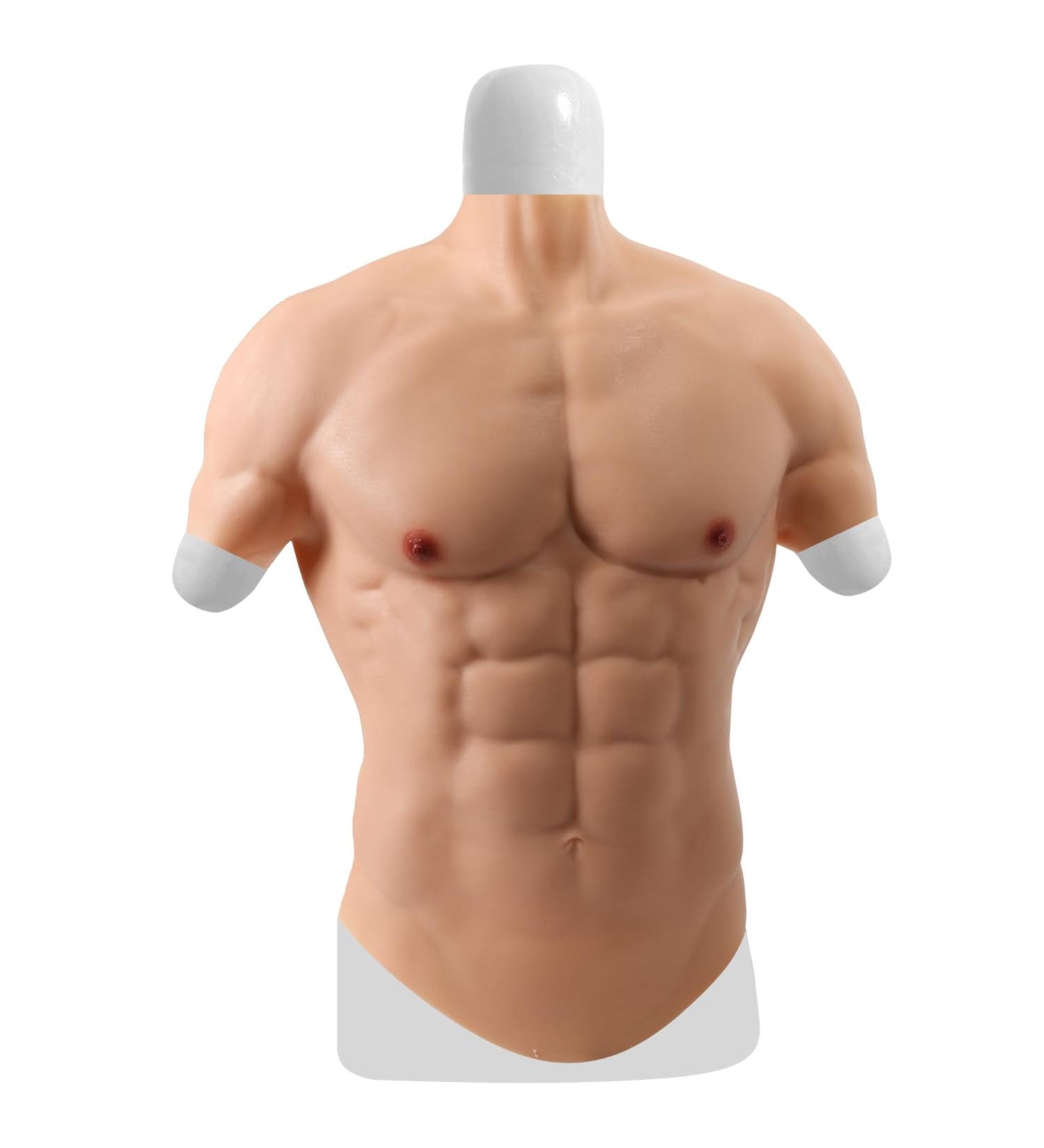 Buy Realistic Silicone Muscle Chest Vest - Natural Skin Simulation for Men | International Shipping - Buy Online on GoSupps.com