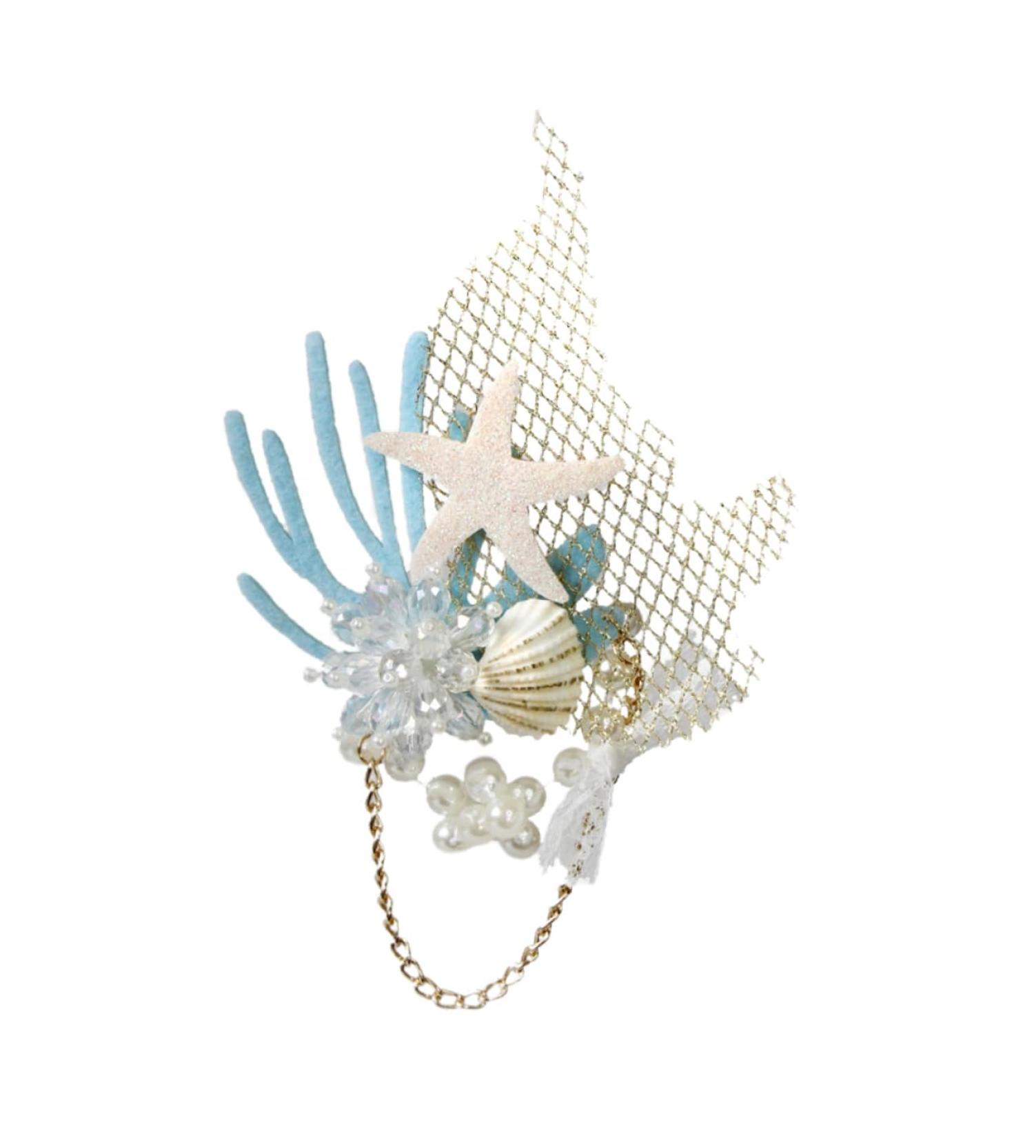 FRCOLOR 1pc Wedding Tiara Hair Barrette Bridal Headpieces for Wedding Bride Hair Clip Beach Party Hair Headdress Girl Hair Clips Bridal Hair Clip Crystal Headpiece Headband - Buy Online on GoSupps.com