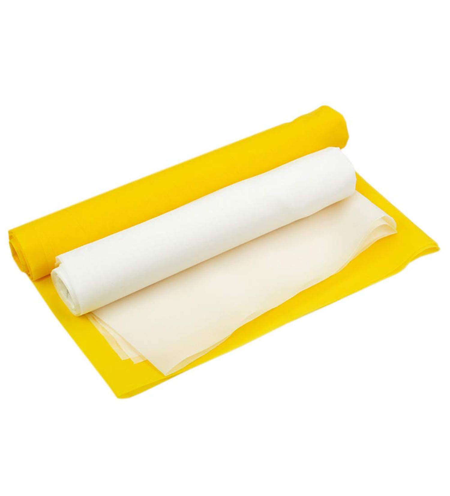 Silk Screen Printing Mesh  100/110/120/140/160/180/200/250/300Mesh  White Yellow for Screen Printing Machine Equipment Accessories  Filter Painting  Polyester Fabric (100M/40T White) - Buy Online on GoSupps.com
