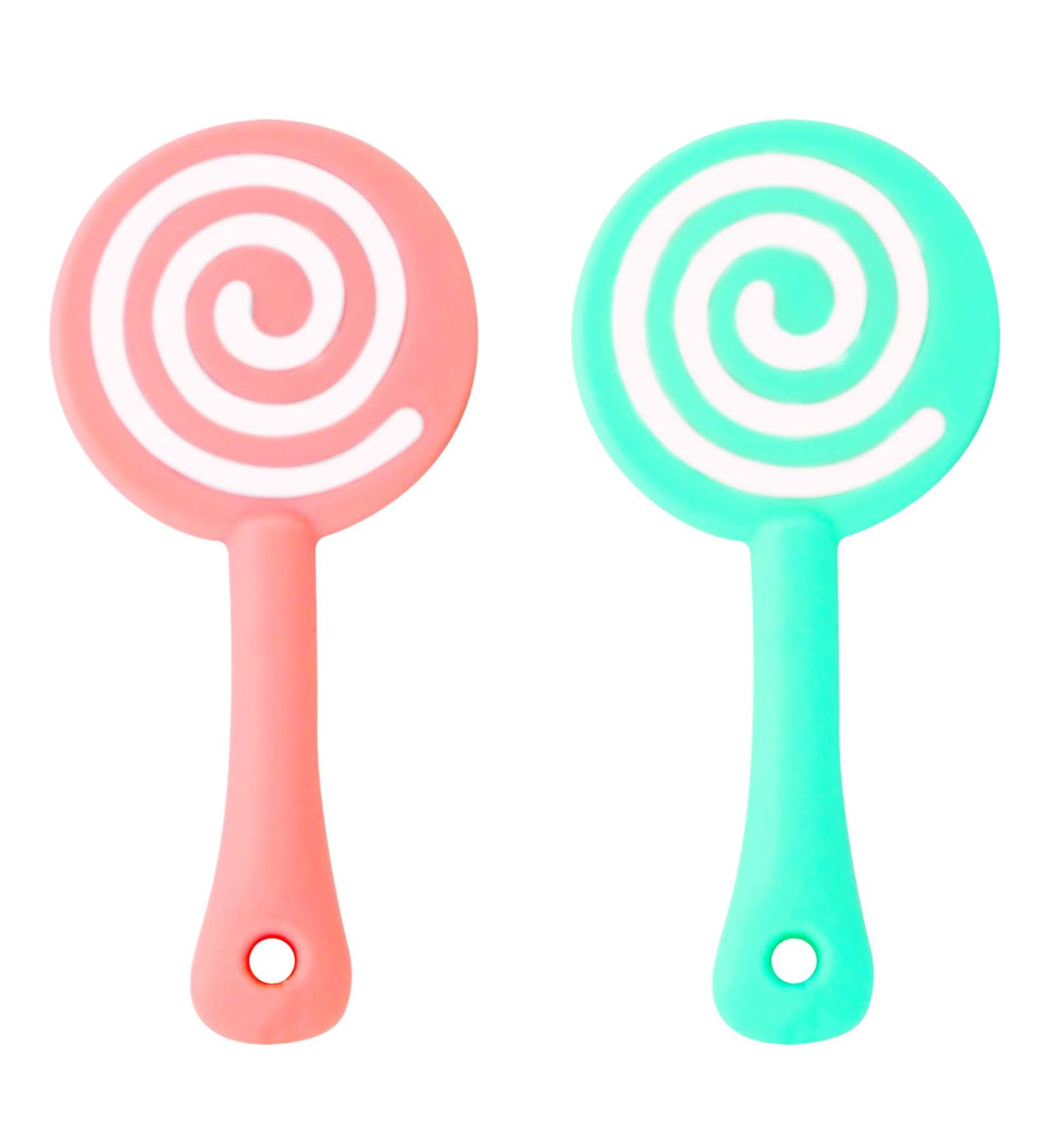 Silicone Baby Teething Toys 2Pack for 0-12 Months | Non-Toxic Teether for Babies - Buy Online on GoSupps.com