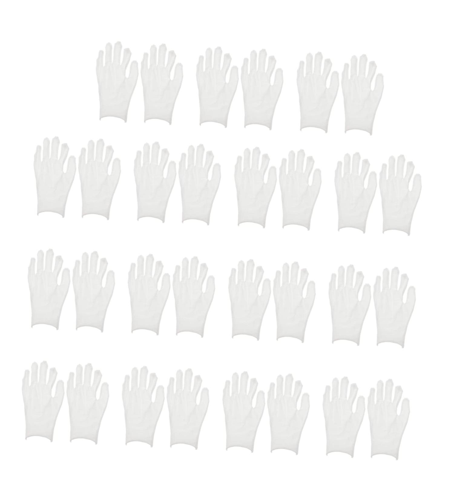 VINTORKY 15 Pairs Overnight Moisture Gloves Stretchable Gloves Lotion Gloves Overnight Healing Diving Jewelry Inspection Gloves Overnight Gloves Black White Cotton Women's Coin spa - Buy Online on GoSupps.com