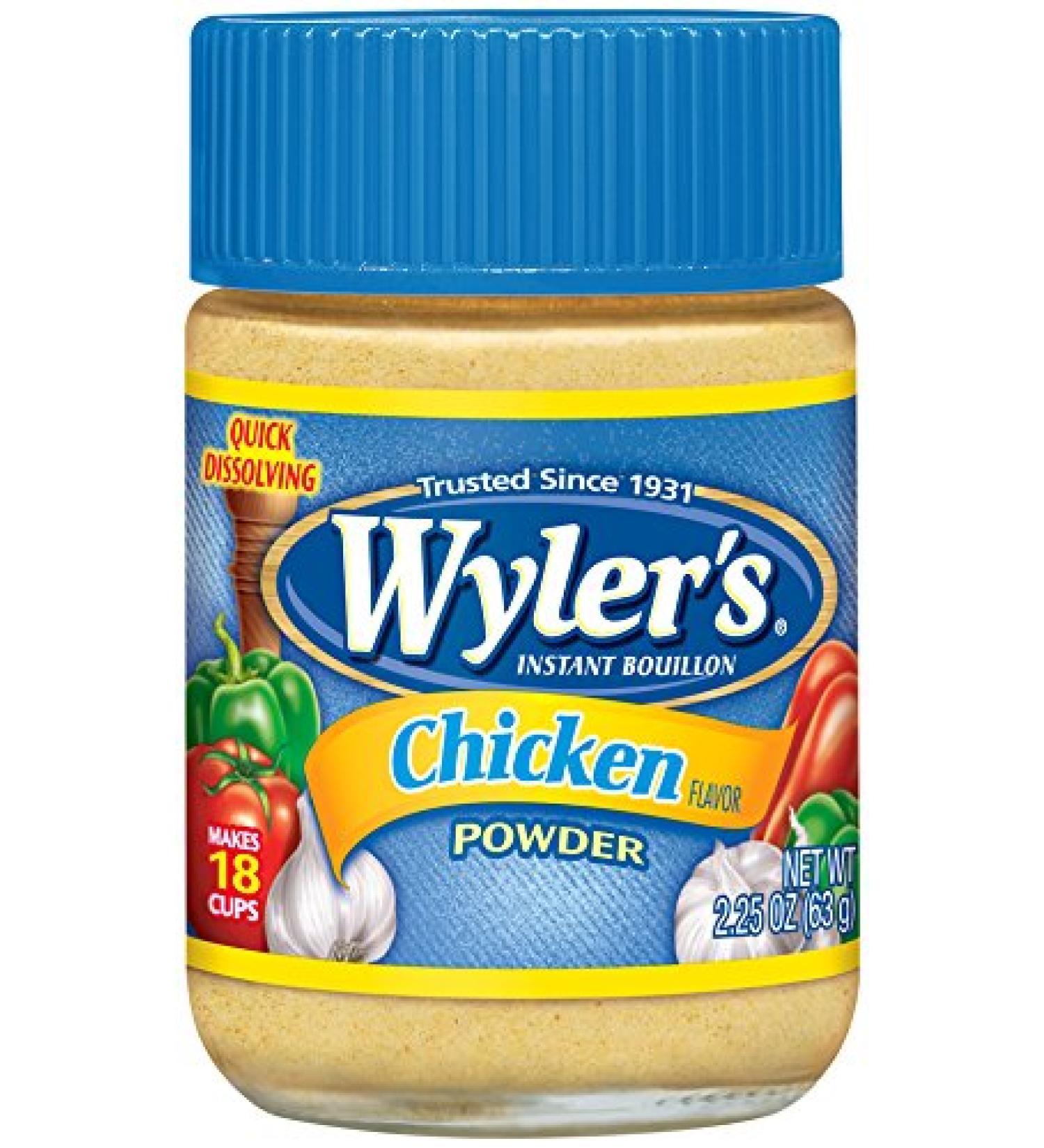 Wyler's Chicken Instant Bouillon Powder - 2.25 oz Jars | Best Quality for Quick Flavor Boost! - Buy Online on GoSupps.com