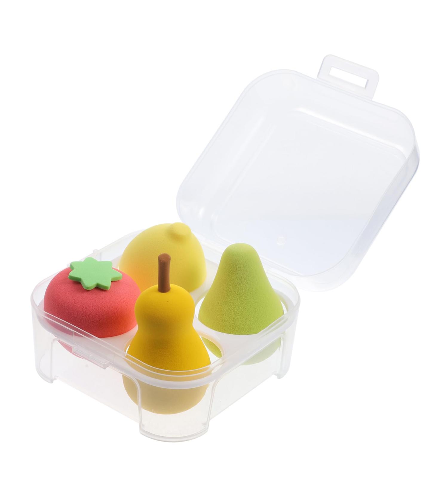 FRCOLOR 16 Pieces Square Fruit Beauty Egg Makeup Sponges Makeup Tools Stirrer Beauty Blender Cosmetic Powder Puffs for Girls Portable Powder Puffs Liquid Cosmetics Blush - Buy Online on GoSupps.com