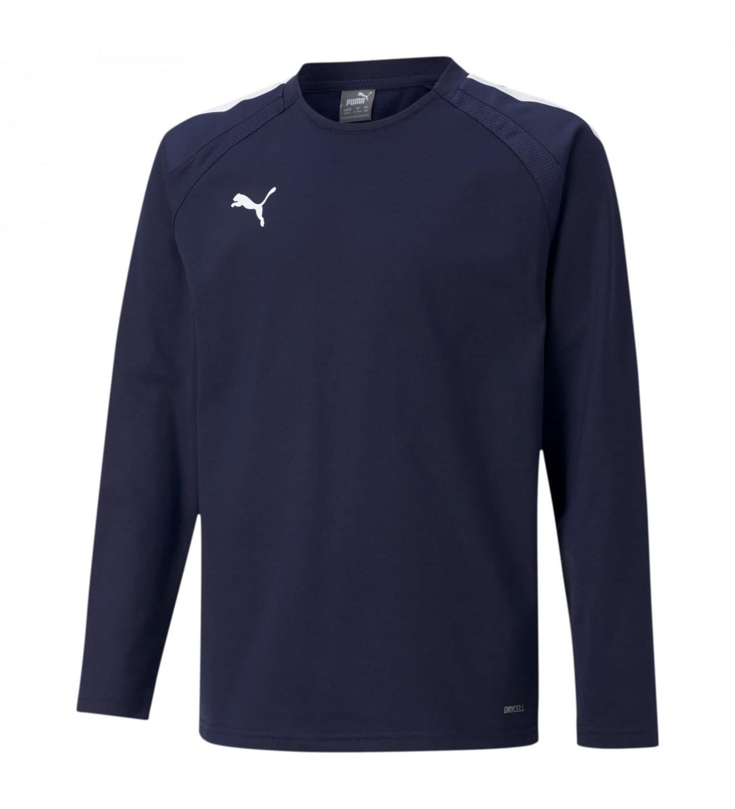 PUMA Unisex Baby Teamliga Training Sw Long Sleeve Shirt 164 Peacoat-puma White