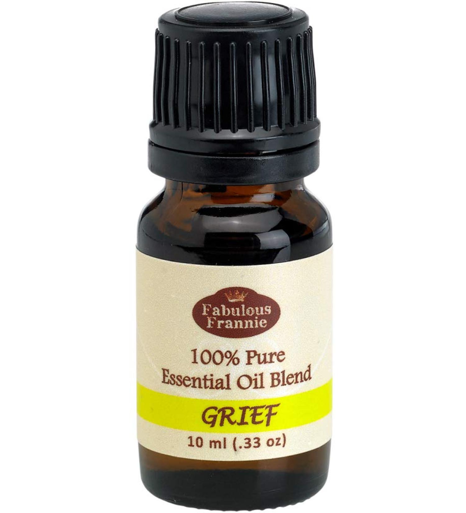 Fabulous Frannie Grief Essential Oil Blend 100% Pure Undiluted Essential Oil Blend Bergamot Chamomile Cypress and Marjoram 10ml (Pack of1)