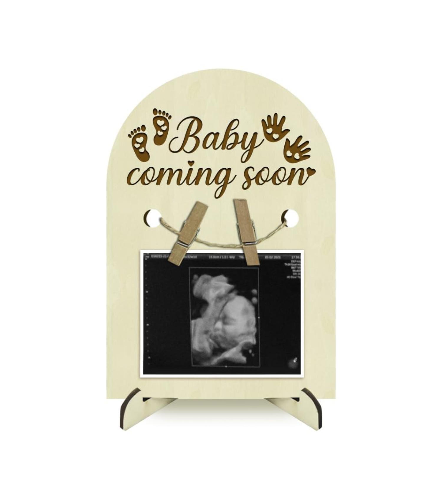 Buy Nbeads Sonogram Picture Frame - 18x12.5cm Baby Footprints & Handprints Pregnancy Announcement Gift for First-Time Mothers - Buy Online on GoSupps.com