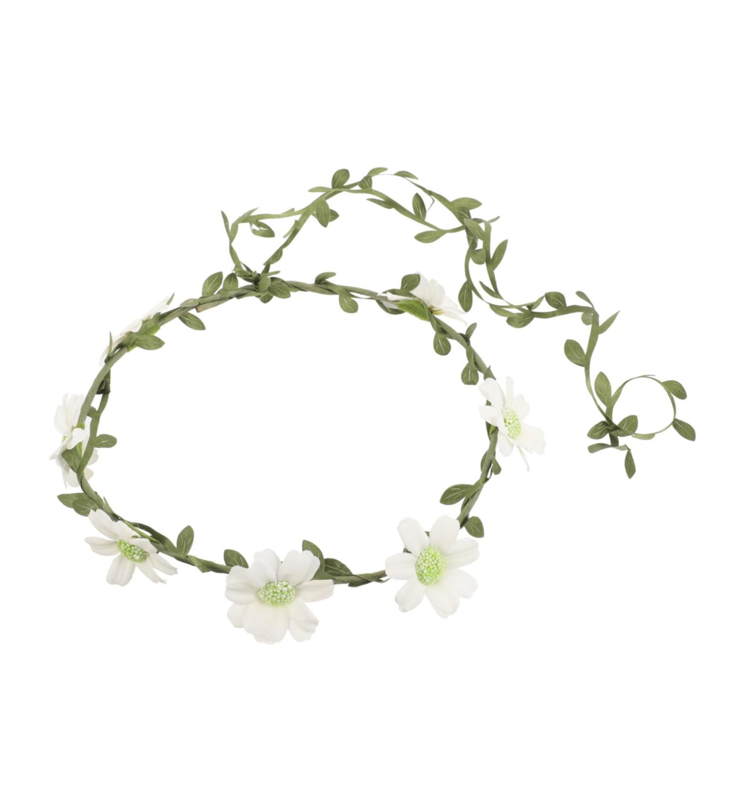 Didiseaon bridal hair accessories daisy garland flower crowns fairy crowns for women flower headband leaf crowns for women headband for women Straw artificial flower bride decorations - Buy Online on GoSupps.com