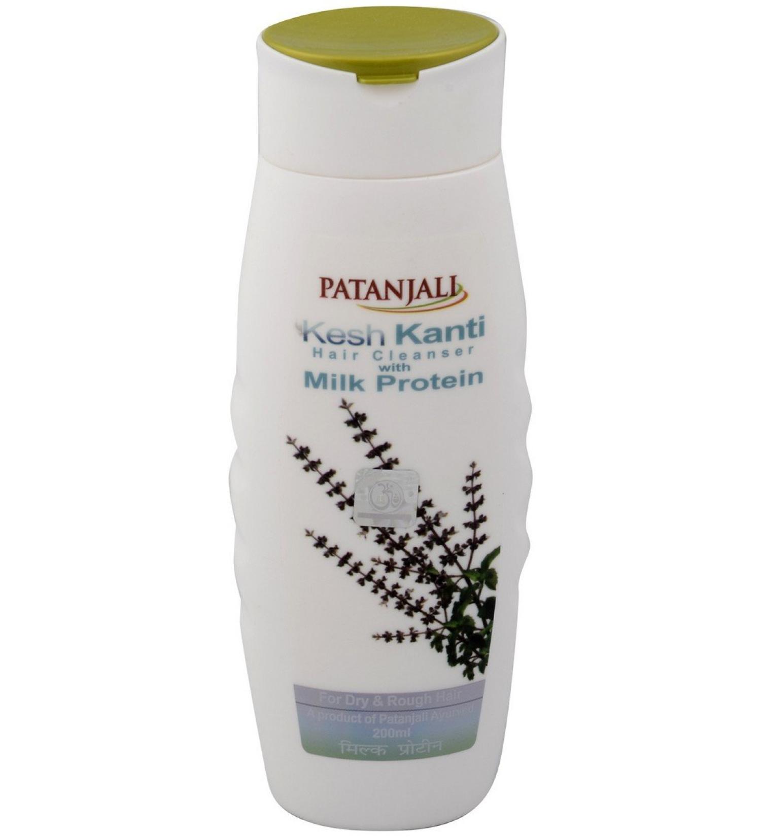 Patanjali Kesh Kanti Milk Protein Hair Cleanser 200ml - Nourishing Hair Care for All Hair Types | International Shipping Available - Buy Online on GoSupps.com