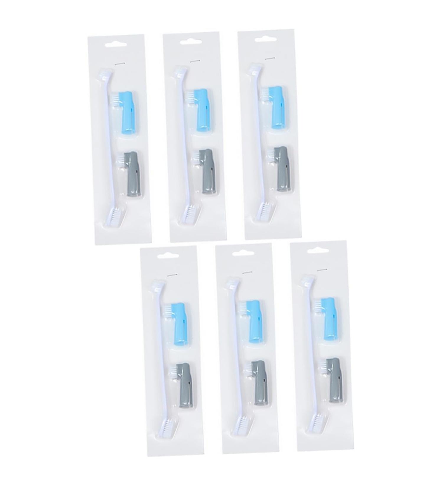 Angoily 6 Pcs Pet Toothbrush Toothbrushes Dog Teeth Cleaning Tools Dog Toothbrush The Cat Toothpaste 1 count (Pack of 1) Assorted Colorx2pcs - Buy Online on GoSupps.com