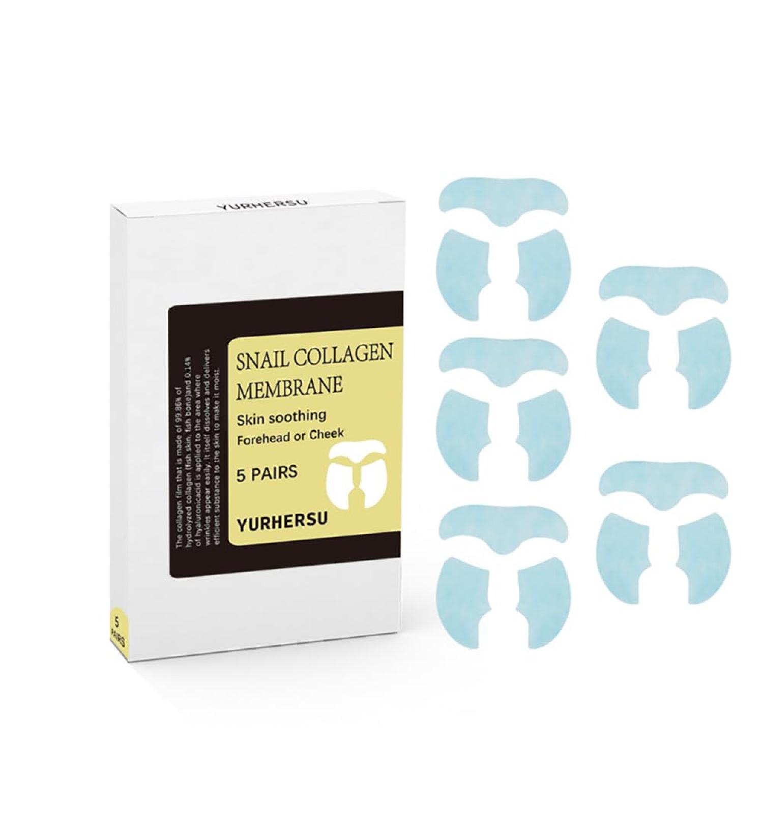 Melting Snail Collagen Face Film - Anti-Aging Moisturizing Mask for Fine Lines & Skin Elasticity - 5 Pairs - Buy Online on GoSupps.com