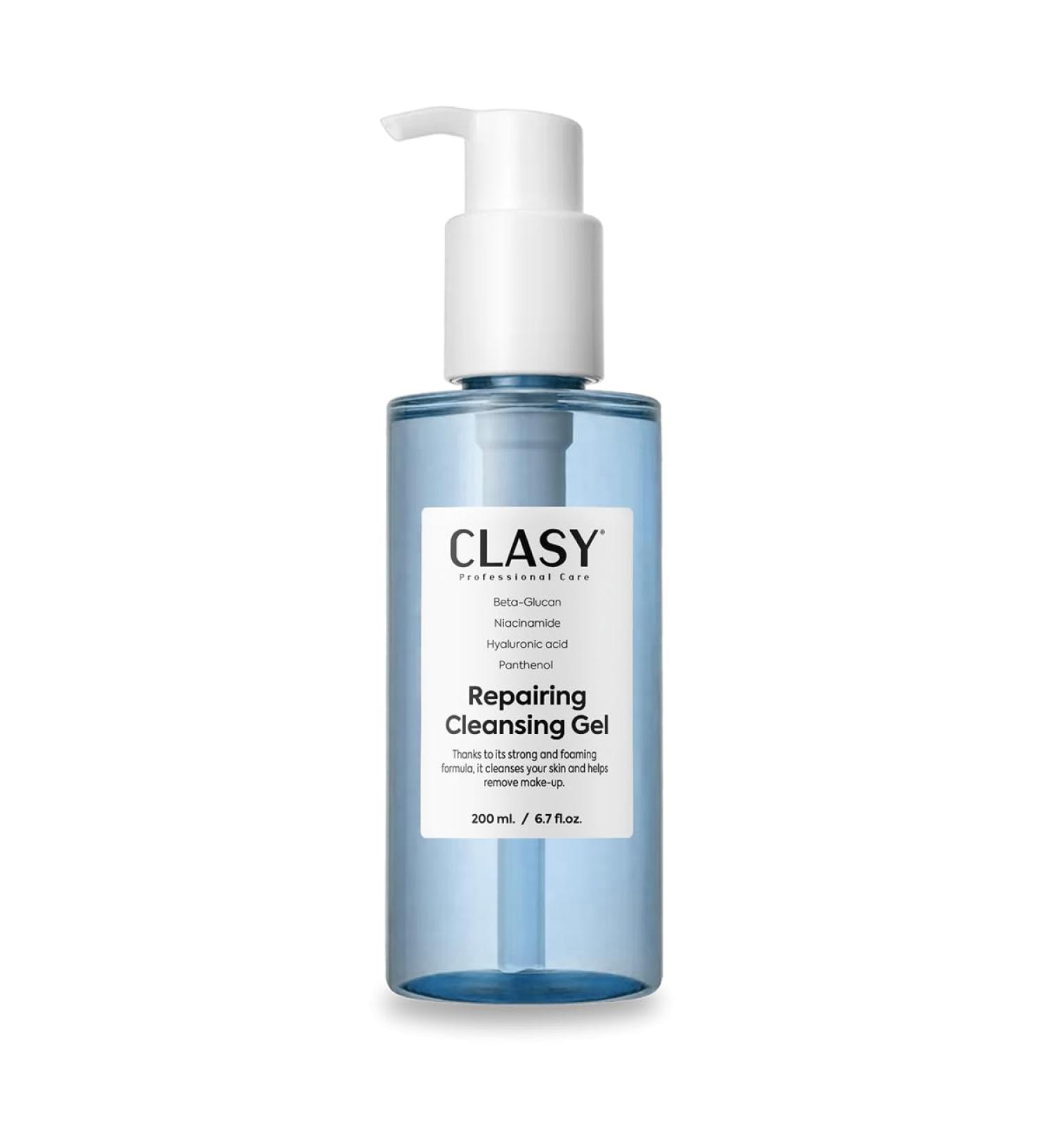 Clasy Care Repairing Pore Tightening Facial Cleansing Gel Gentle Hydrating Facial Cleanser for Dry & Combination Skin Daily Face Wash & Makeup Remover