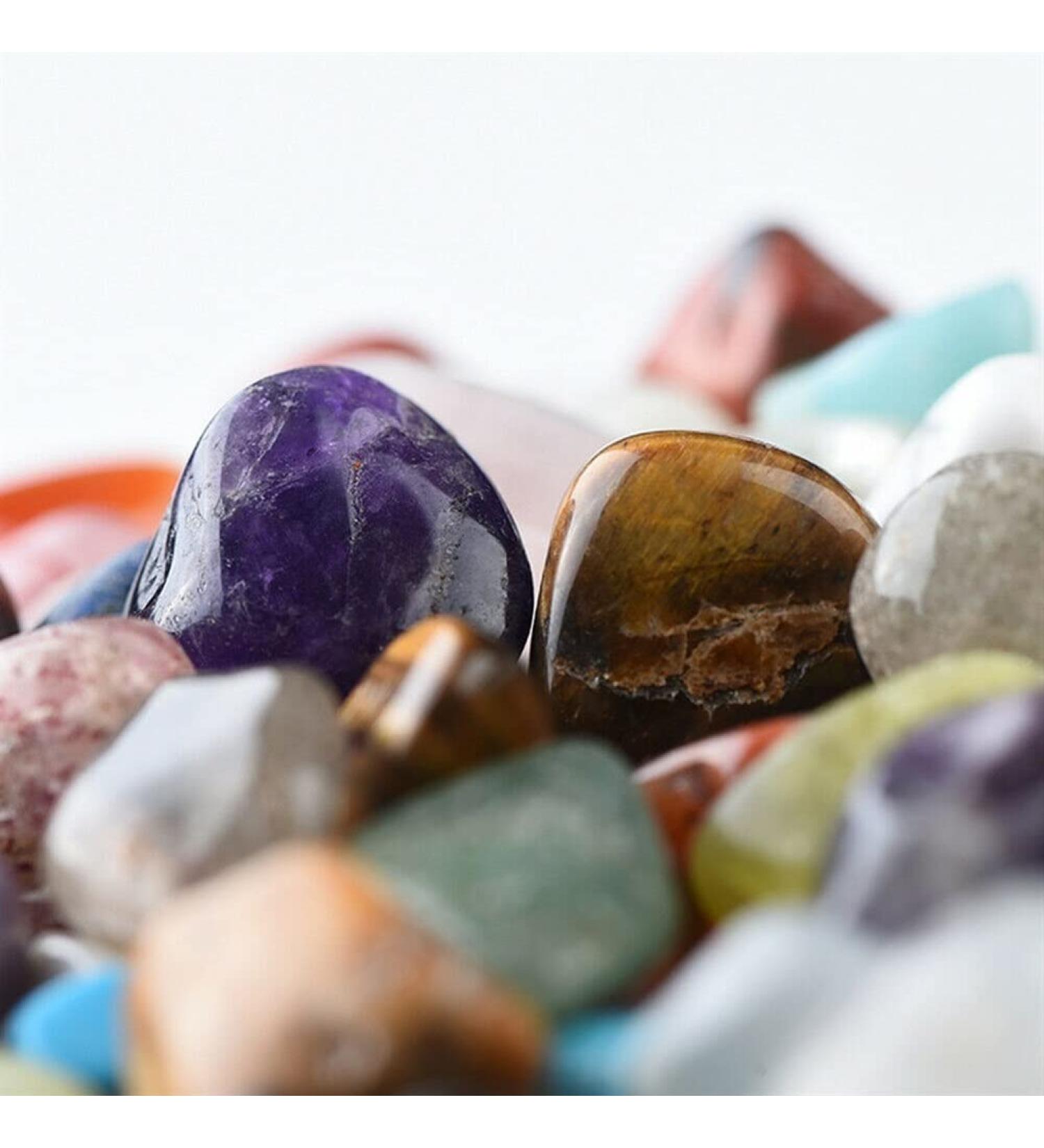 20pcs Crystal Gemstone Polished Stone Collection Display Set NaturalReiki Decoration Household Stone Mineral Specimen - Buy Online on GoSupps.com