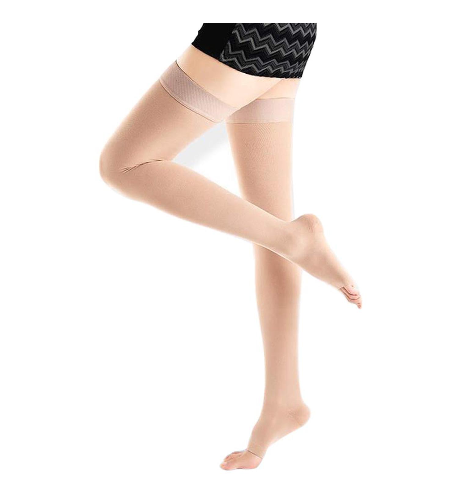 GPAR Premium Medical Compression Stockings - Open Toe Class 2 23-32 mmHg for Varicose Veins Edema Leg Pain - Unisex Beige - Buy Online on GoSupps.com