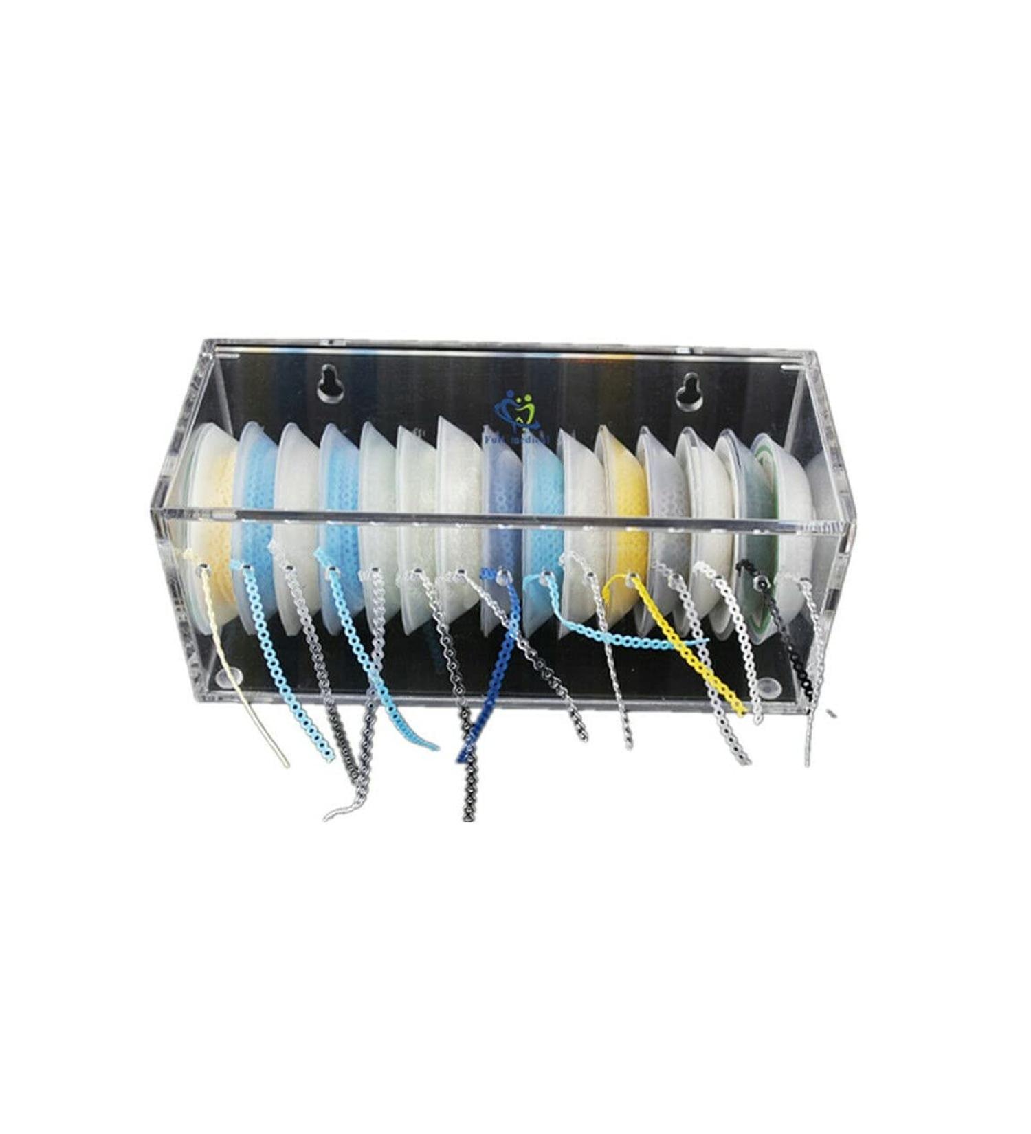 Dental Orthodontic Power Chain/Ligature Tie Organizer Case with Lid - Elastic Rubber Band Dispenser - Buy Online on GoSupps.com