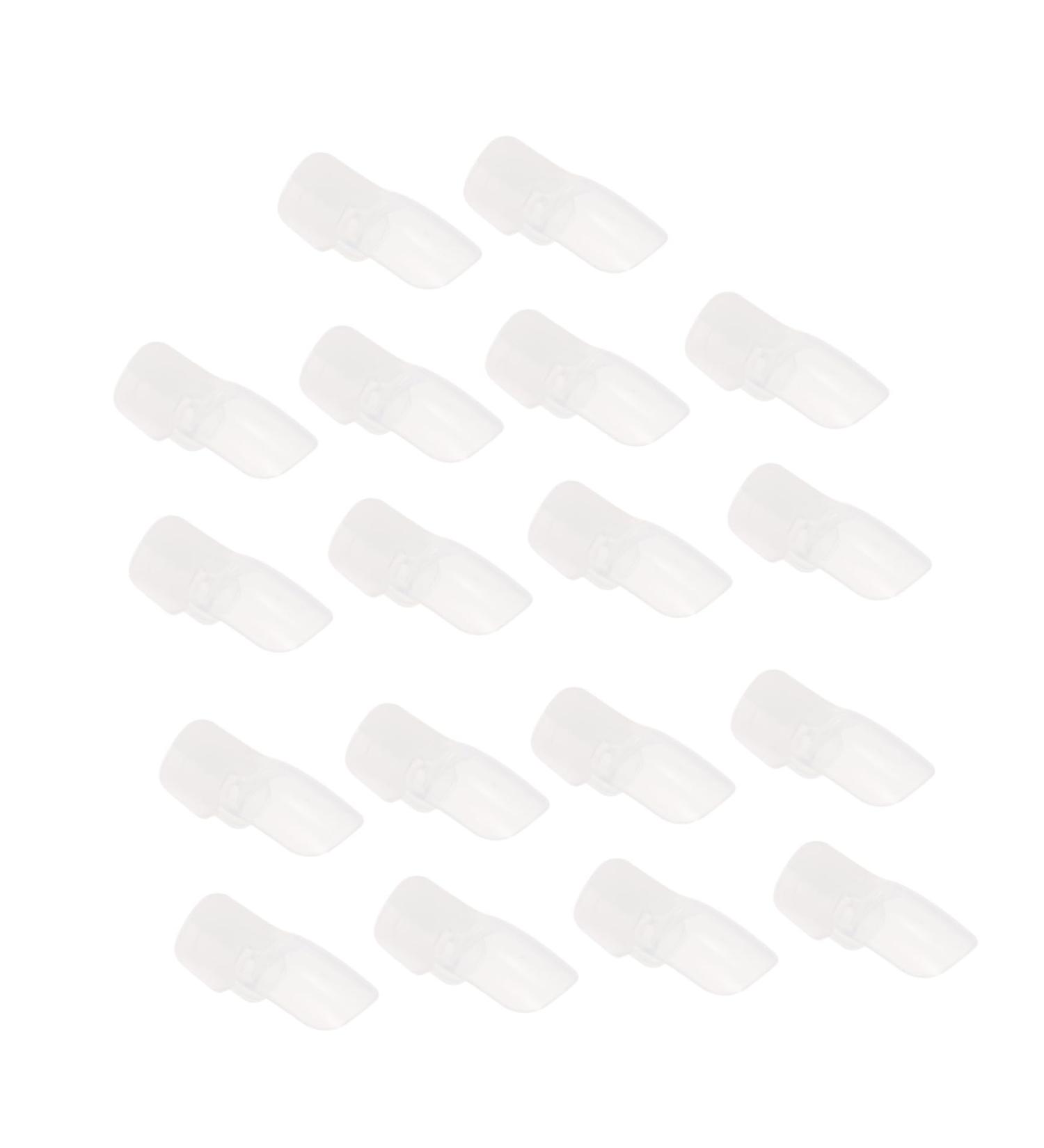 Ipetboom 20pcs Nail Case Nail Polish Varnish Protector Nail Polish Cap Holder Nail Soak off Caps Peel off Cuticle Protector Nail Polish Soaker Plastic Manicure Armor Removal Tool - Buy Online on GoSupps.com