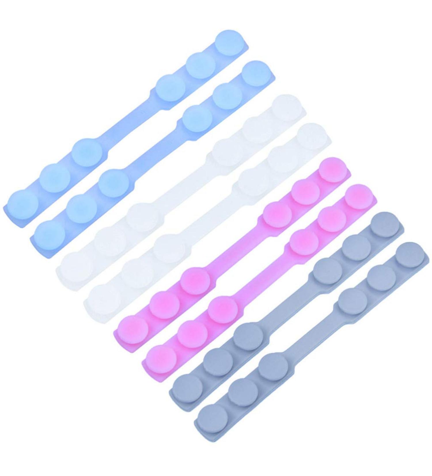 Exceart 8-Pack Mask Extension Buckles - Slipproof Ear Cord Extenders for Comfortable Fit | White Mask Rope Hooks - Buy Online on GoSupps.com